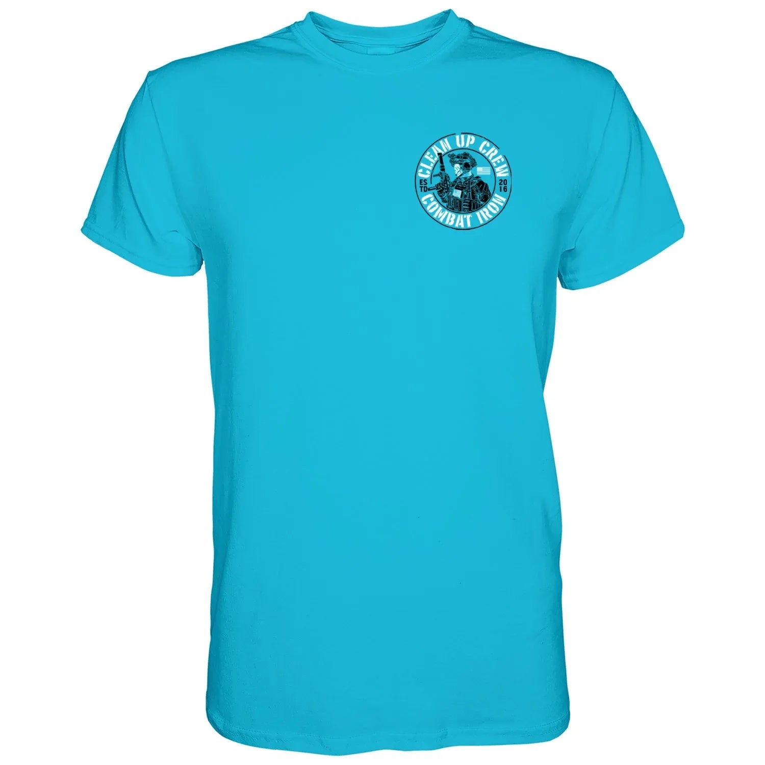Clean up Crew Operator Skull Men's T-Shirt - Combat Iron Apparel Co.