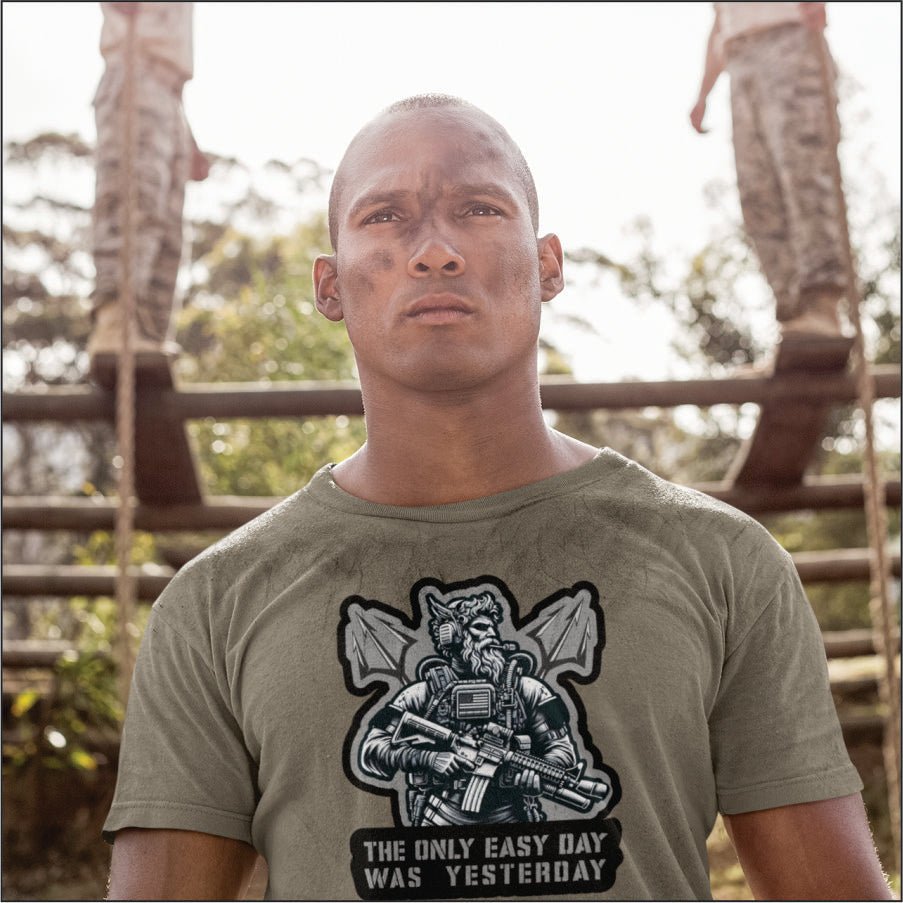Tactical Navy Seal Triton The Only Easy Day Was Yesterday Unisex t