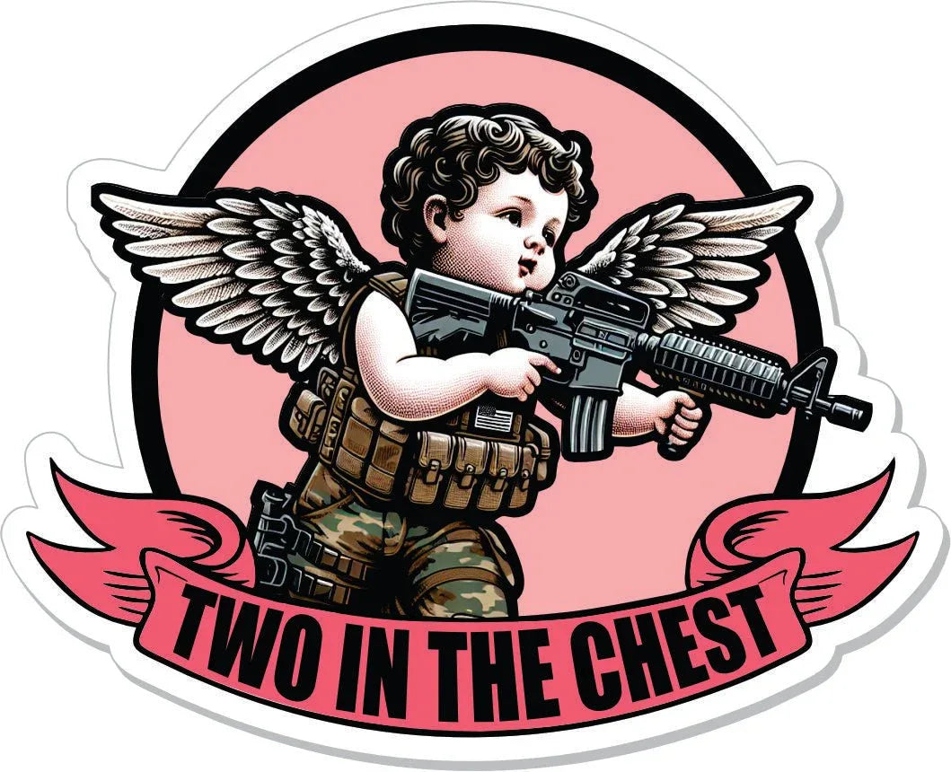 STICKER - February 2025 POTM - 'Cherub of Carnage' - Two In The Chest