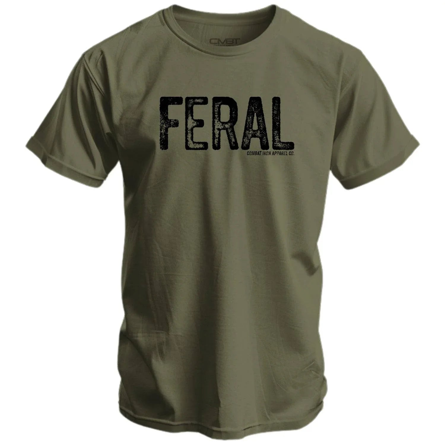 Feral Distressed Men's T-Shirt - Combat Iron Apparel Co.