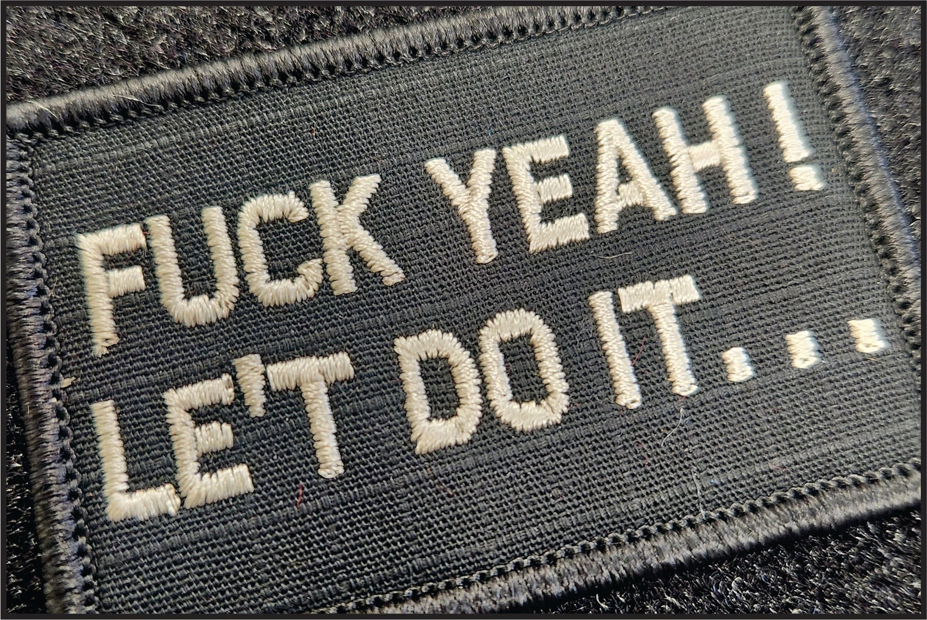 Custom Text Patch - 2x3 - Easily Create your own patches! Add your text, choose the colors and done!