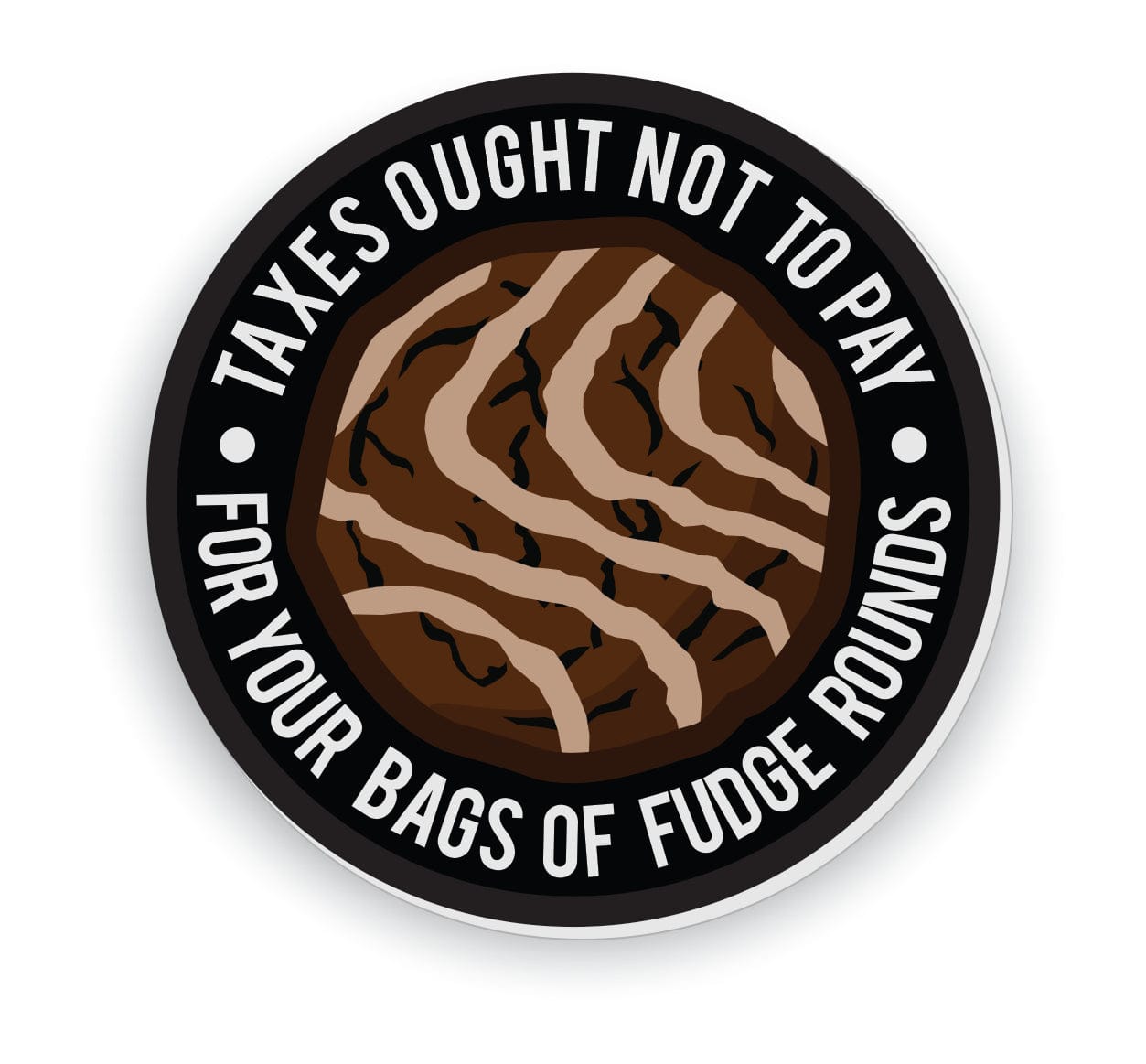 Tactical Gear Junkie Fudge Rounds Quote - 4" Sticker