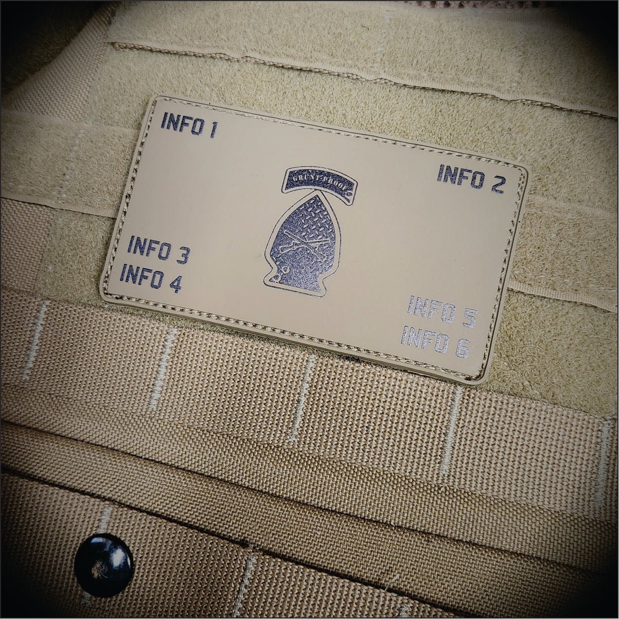 The Official Grunt Proof Merch - 4" inch - PVC Flak Patch