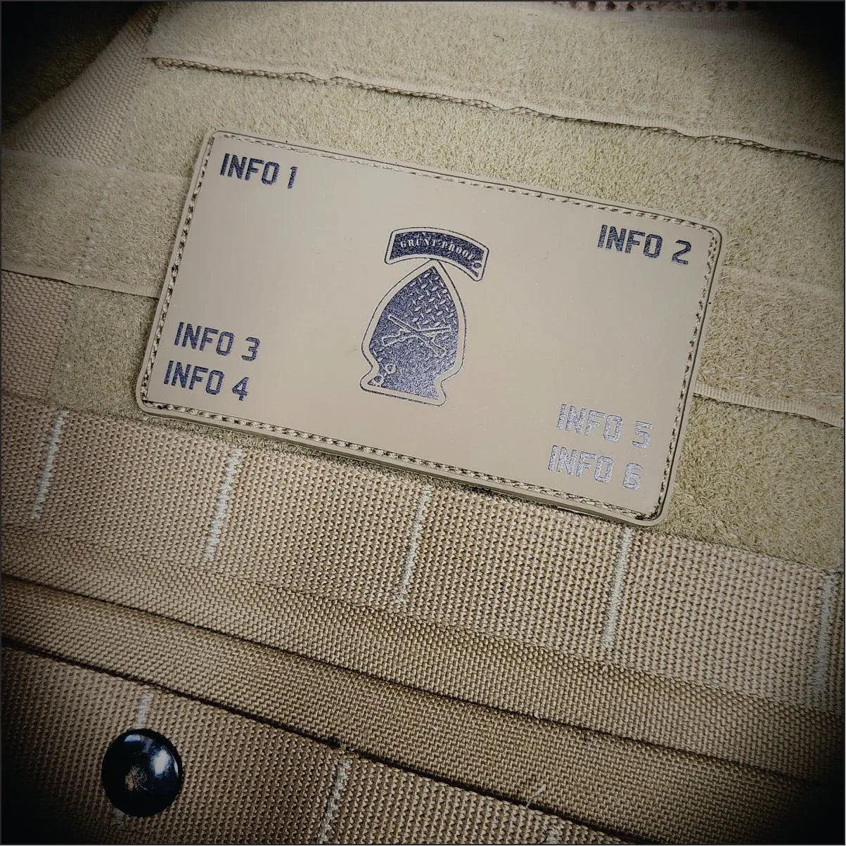 The Official Grunt Proof Merch - 4" inch - PVC Flak Patch