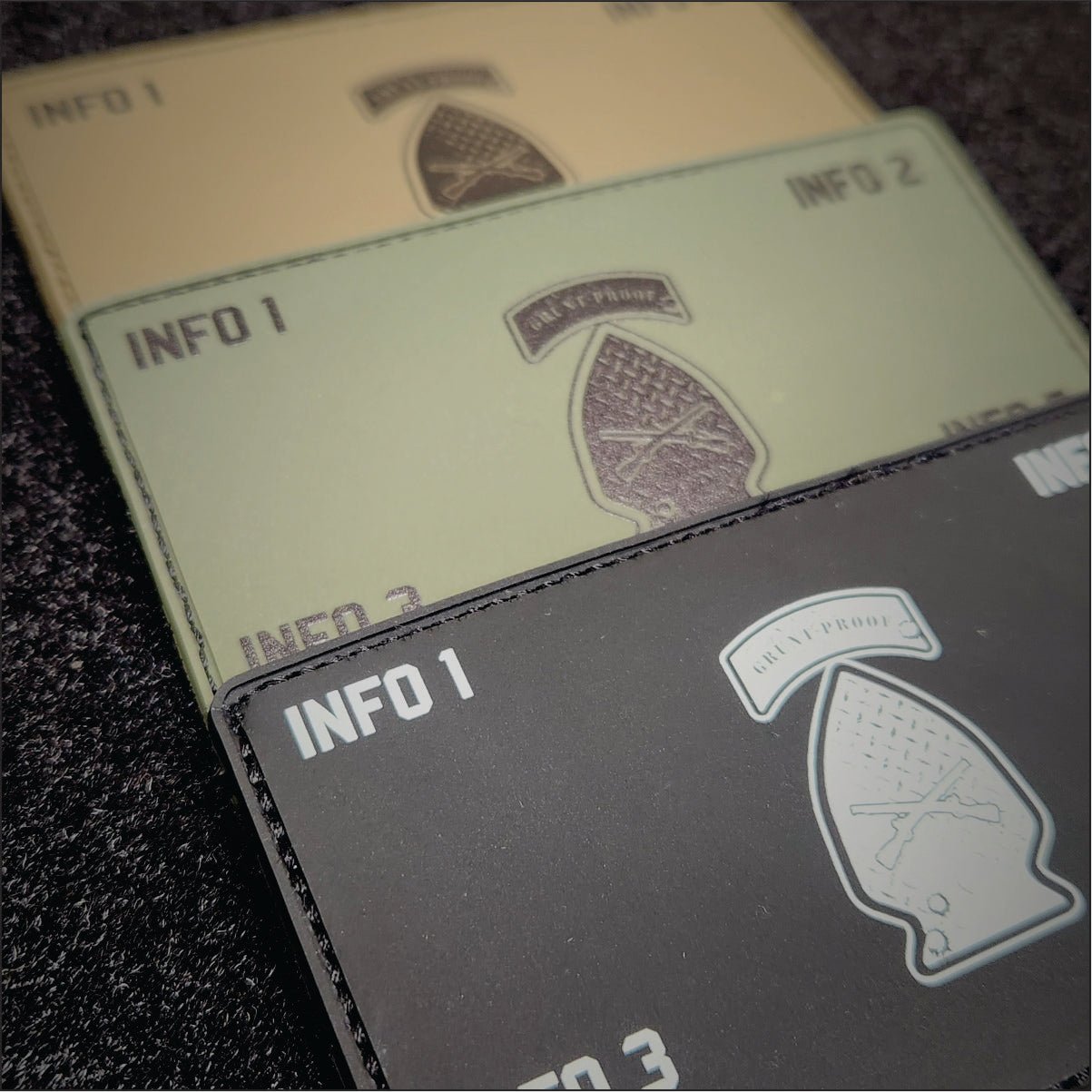 The Official Grunt Proof Merch - 4" inch - PVC Flak Patch
