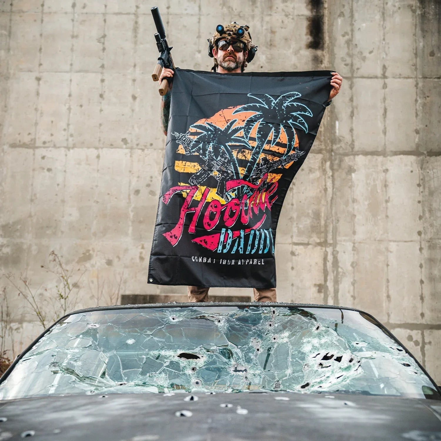 Hooch Daddy 3' X 5' Wall Flag - Combat Iron Apparel Co.
