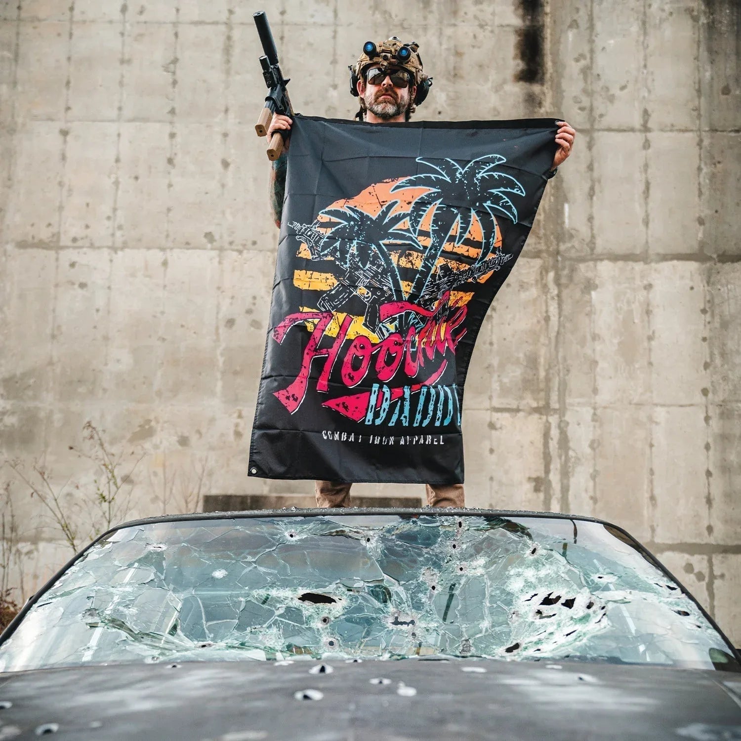 Hooch Daddy 3' X 5' Wall Flag - Combat Iron Apparel Co.
