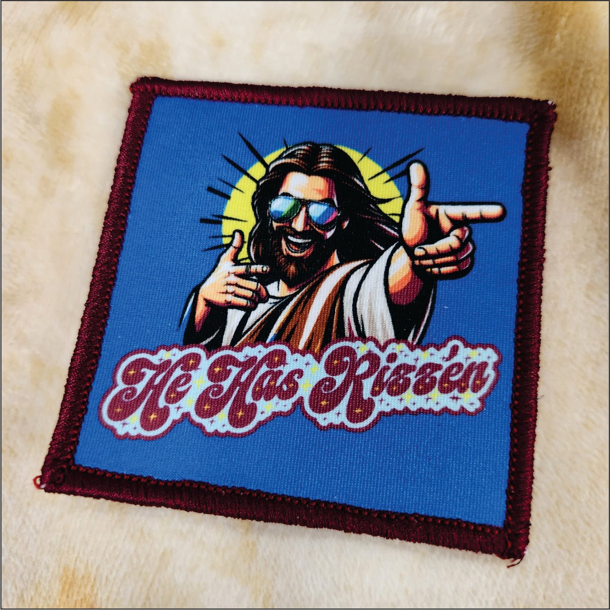 Unapologetic Christian Co Jesus Patchラージ Christian Biker Cross in Wings I Ride with Jesus Patch