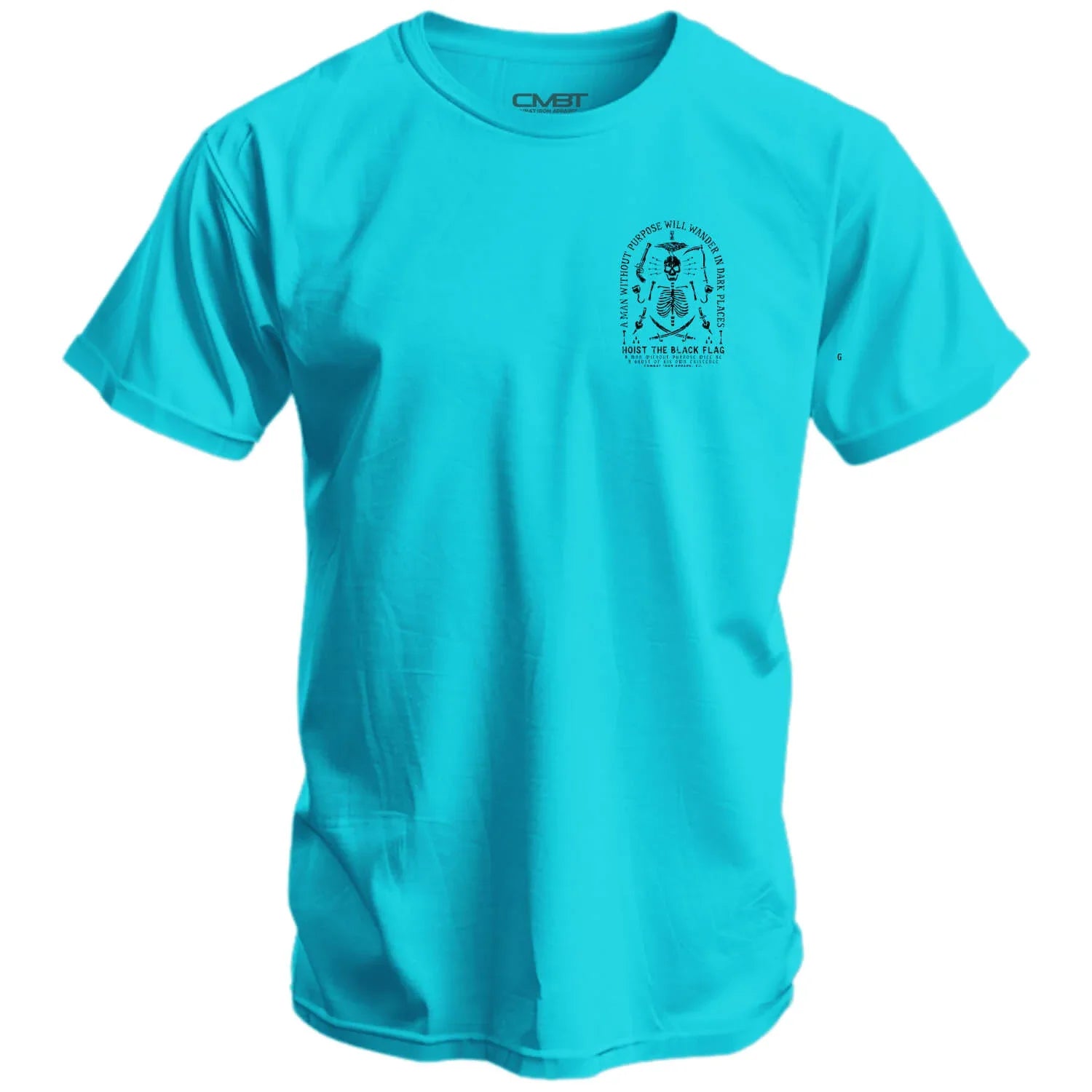 Hoist the Black Flag Skull & Bones Men's T-Shirt - Combat Iron Apparel Co.