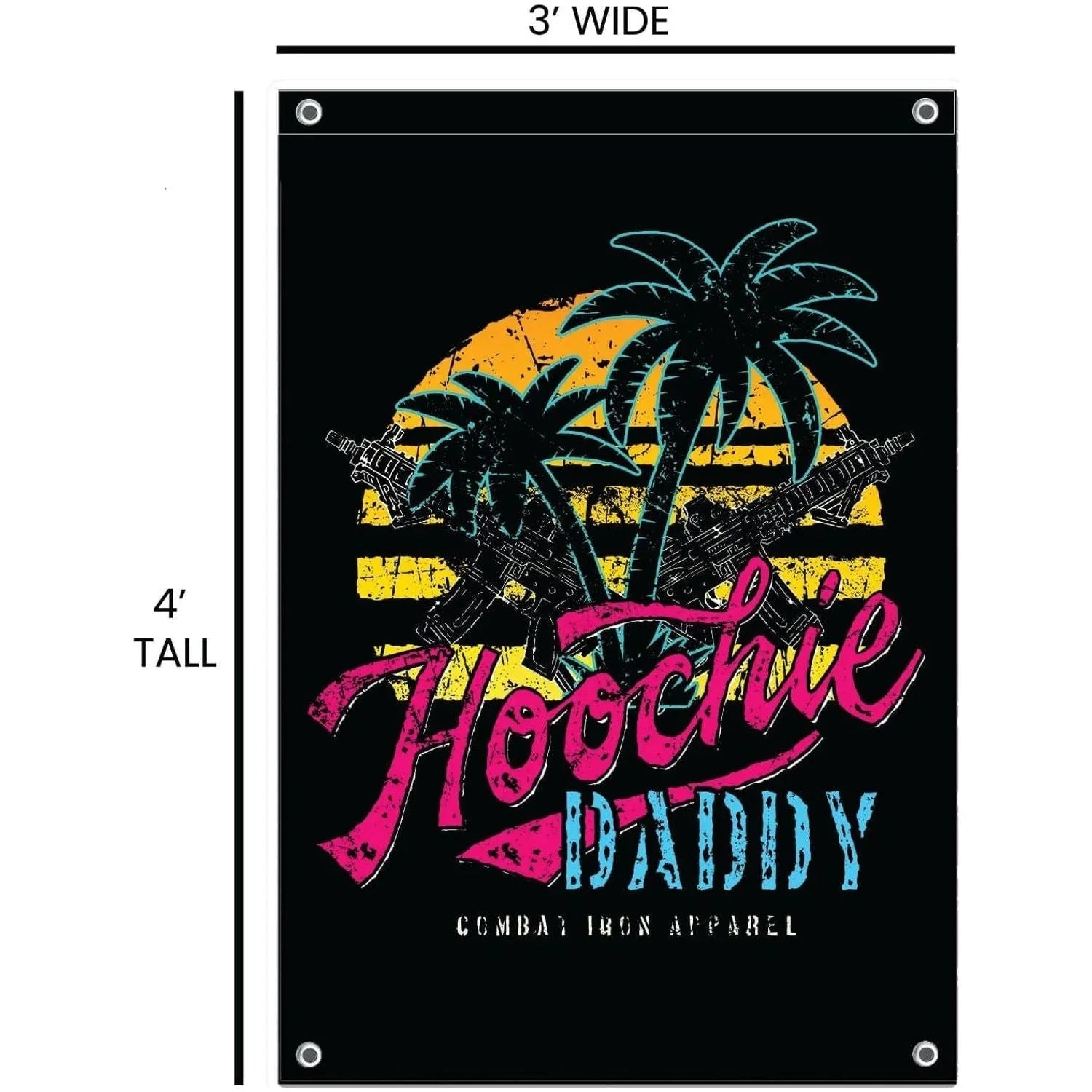 Hooch Daddy 3' X 5' Wall Flag - Combat Iron Apparel Co.