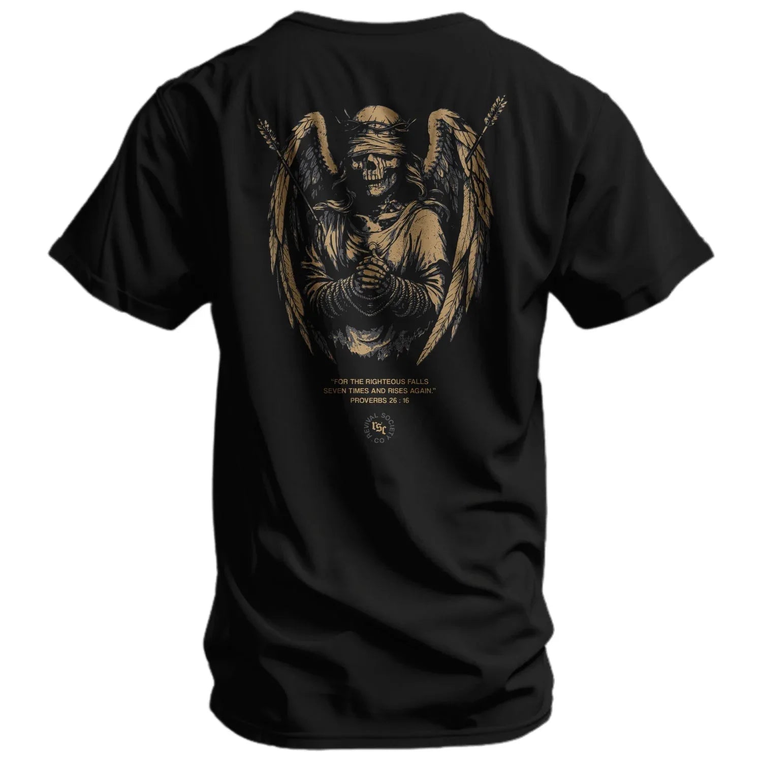 Righteous Falls Seven Times Men's T-Shirt - Combat Iron Apparel Co.