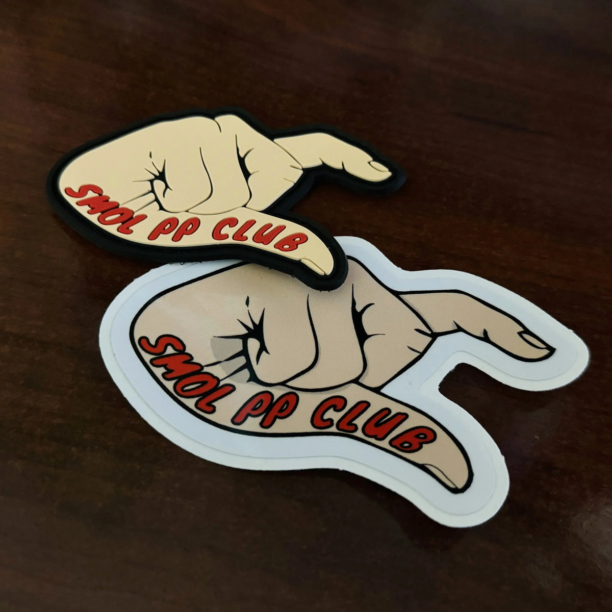 Tactical Gear Junkie Patches Smol PP Club - 3.25 inch - It's not Small its Fun Sized! - PVC Patch & Sticker Combo
