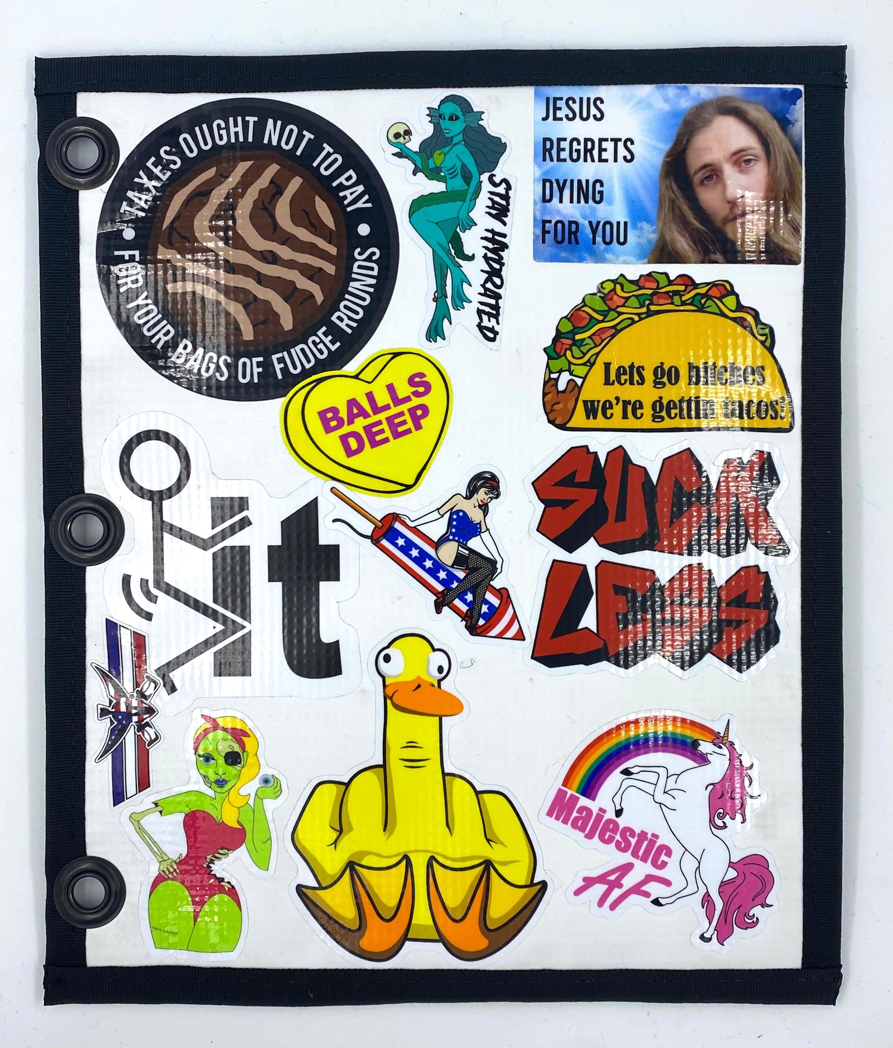Tactical Gear Junkie Accessories Black USA Made TGJ Tactical Sticker Pages: Durable & Premium Quality