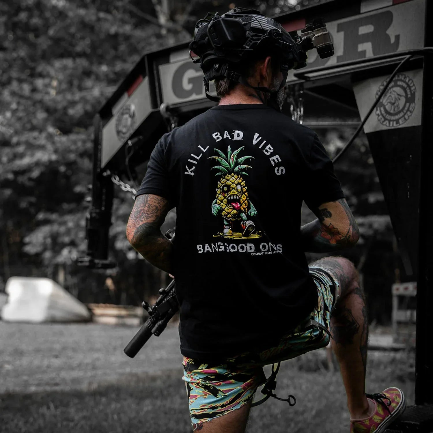 Kill Bad Vibes Men's T-Shirt - Combat Iron Apparel Co.