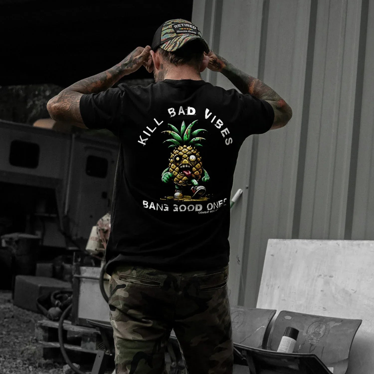 Kill Bad Vibes Men's T-Shirt - Combat Iron Apparel Co.