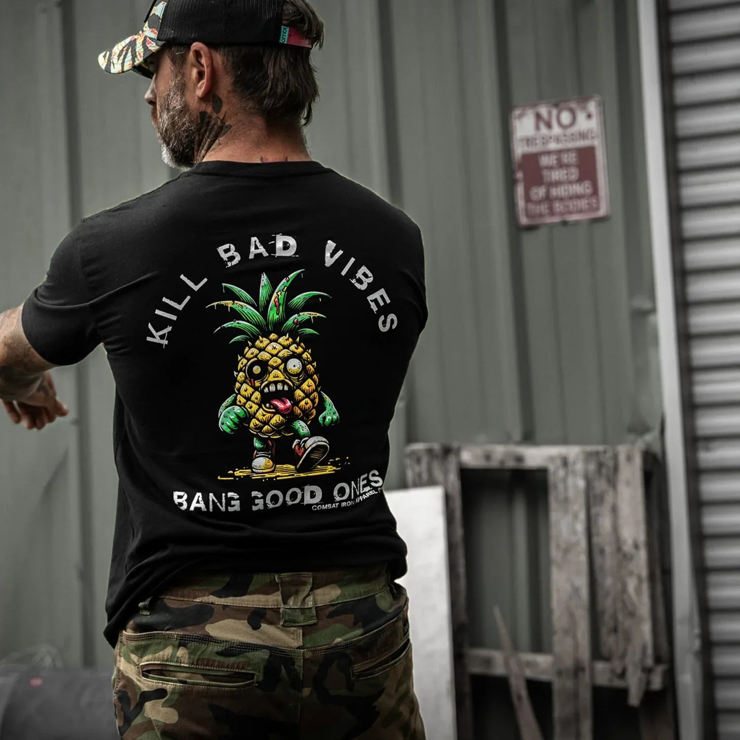 Kill Bad Vibes Men's T-Shirt - Combat Iron Apparel Co.