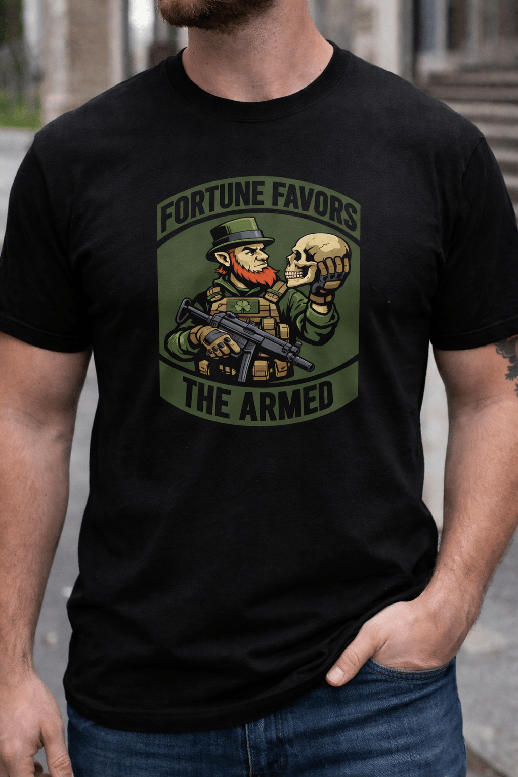 March 2026 POTM - Fortune Favors The Armed - Unisex t-shirt