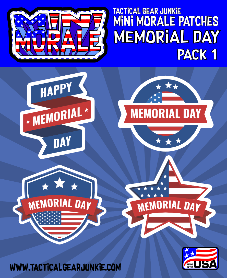 Tactical Gear Junkie Patches Mini Morale - Memorial Day Pack 1