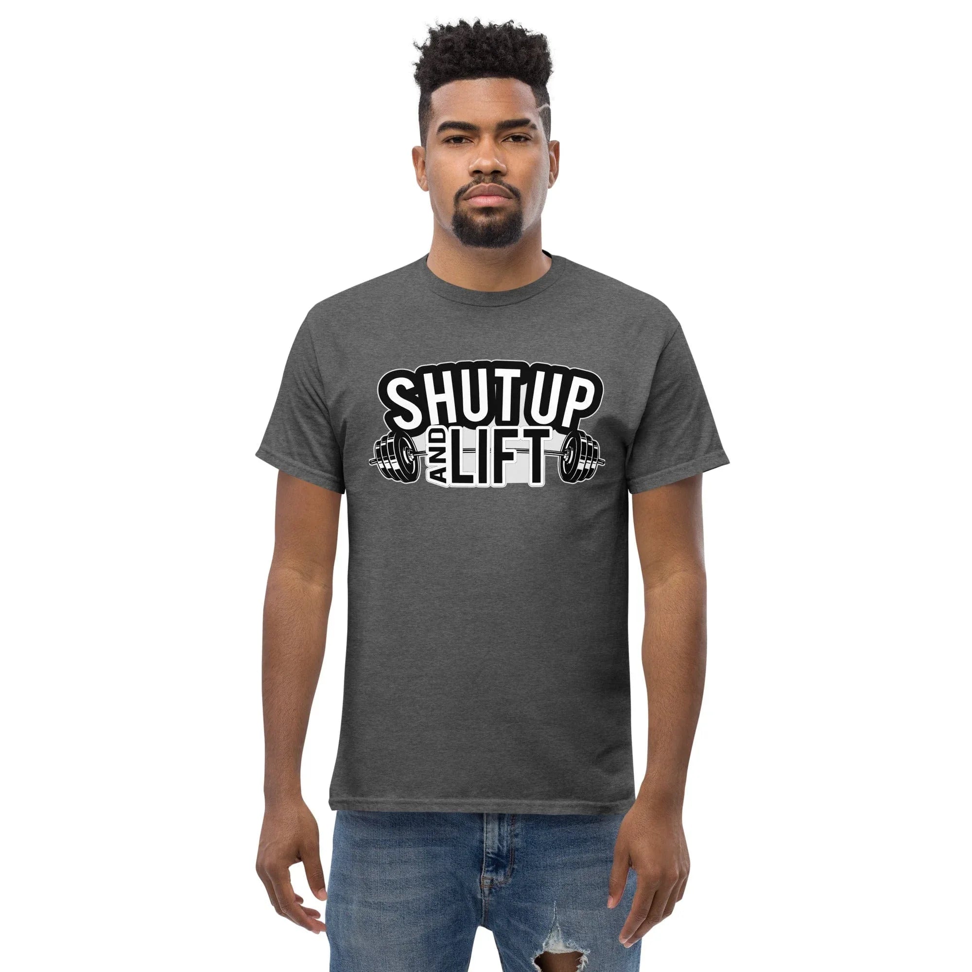 Tactical Gear Junkie Dark Heather / S Shut Up and Lift - Unisex T-shirt