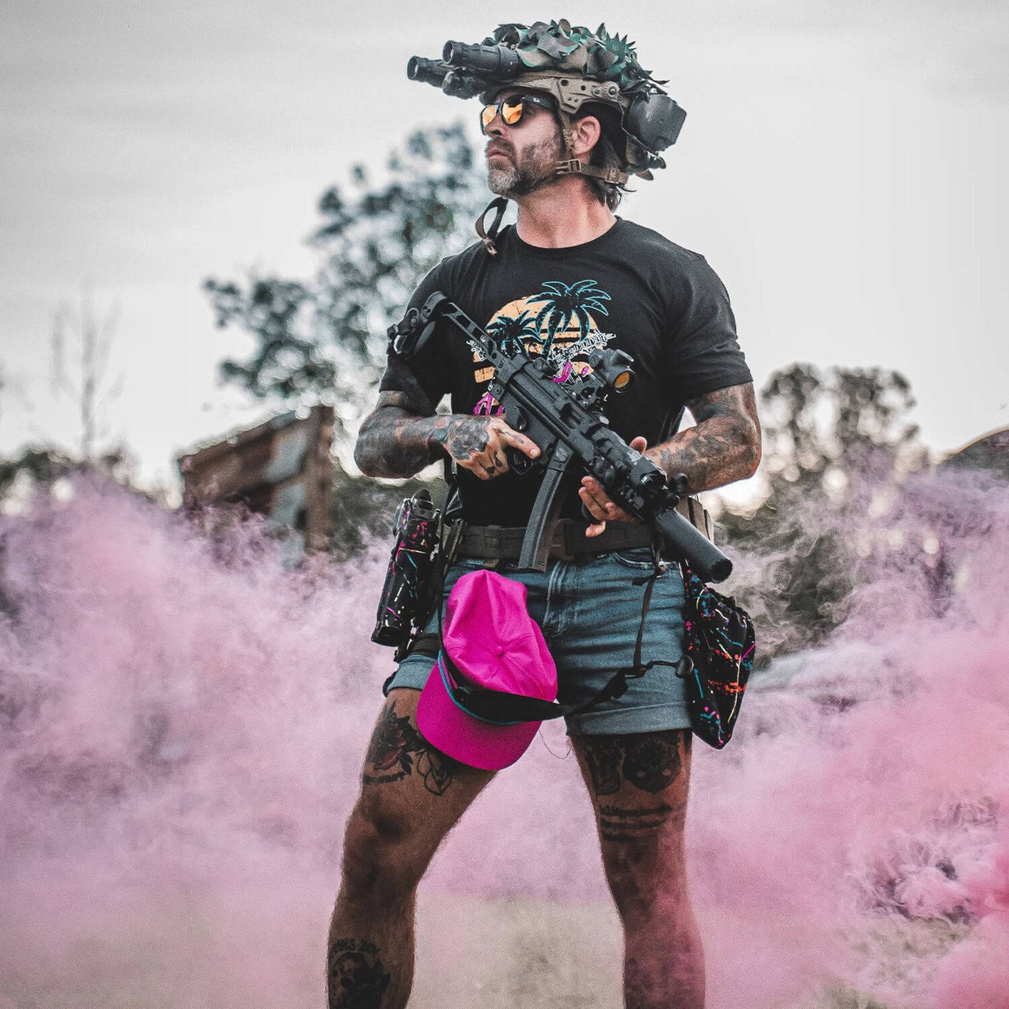 Hoochie Daddy Sunset Men's T-Shirt - Combat Iron Apparel Co.