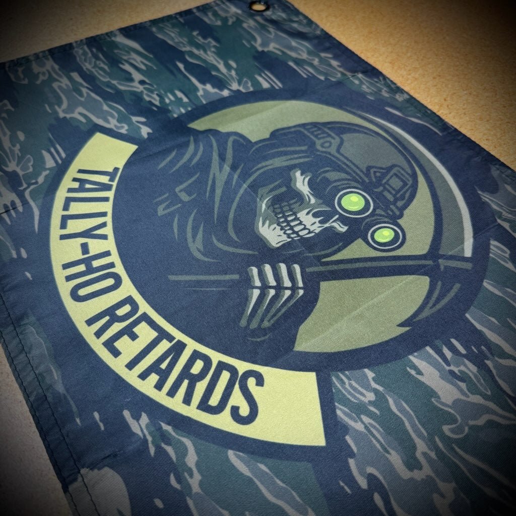 Tally-Ho Retards - 12"x17.5" - Mini Wall Banner