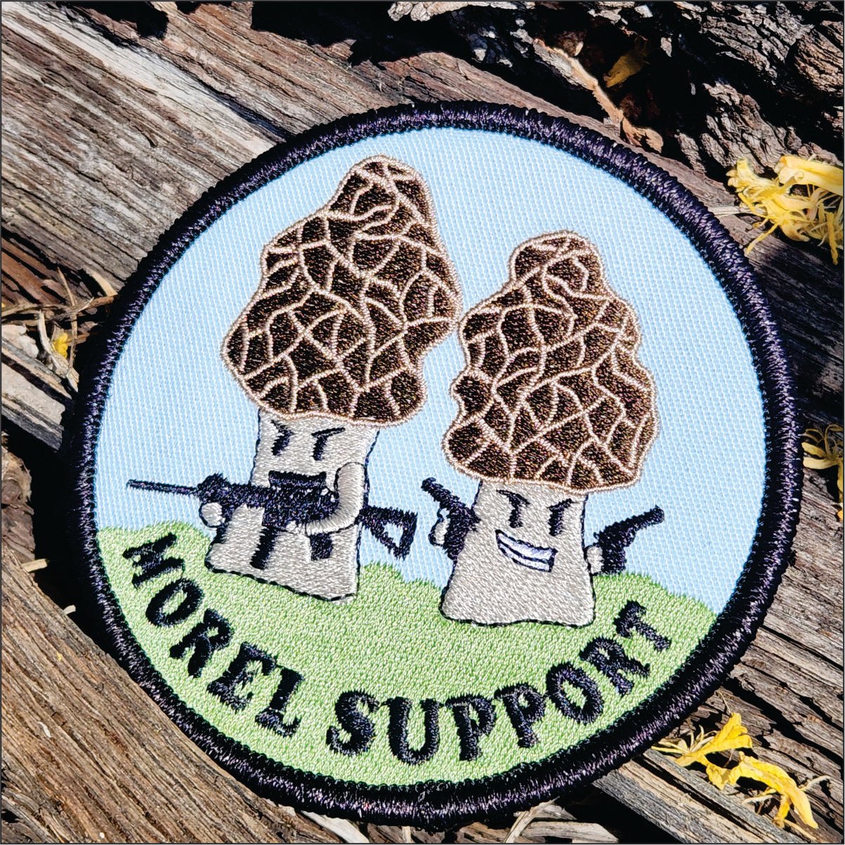 Morel Support - Tactical Mushrooms Collection #1 - 4" Embroidered Patch
