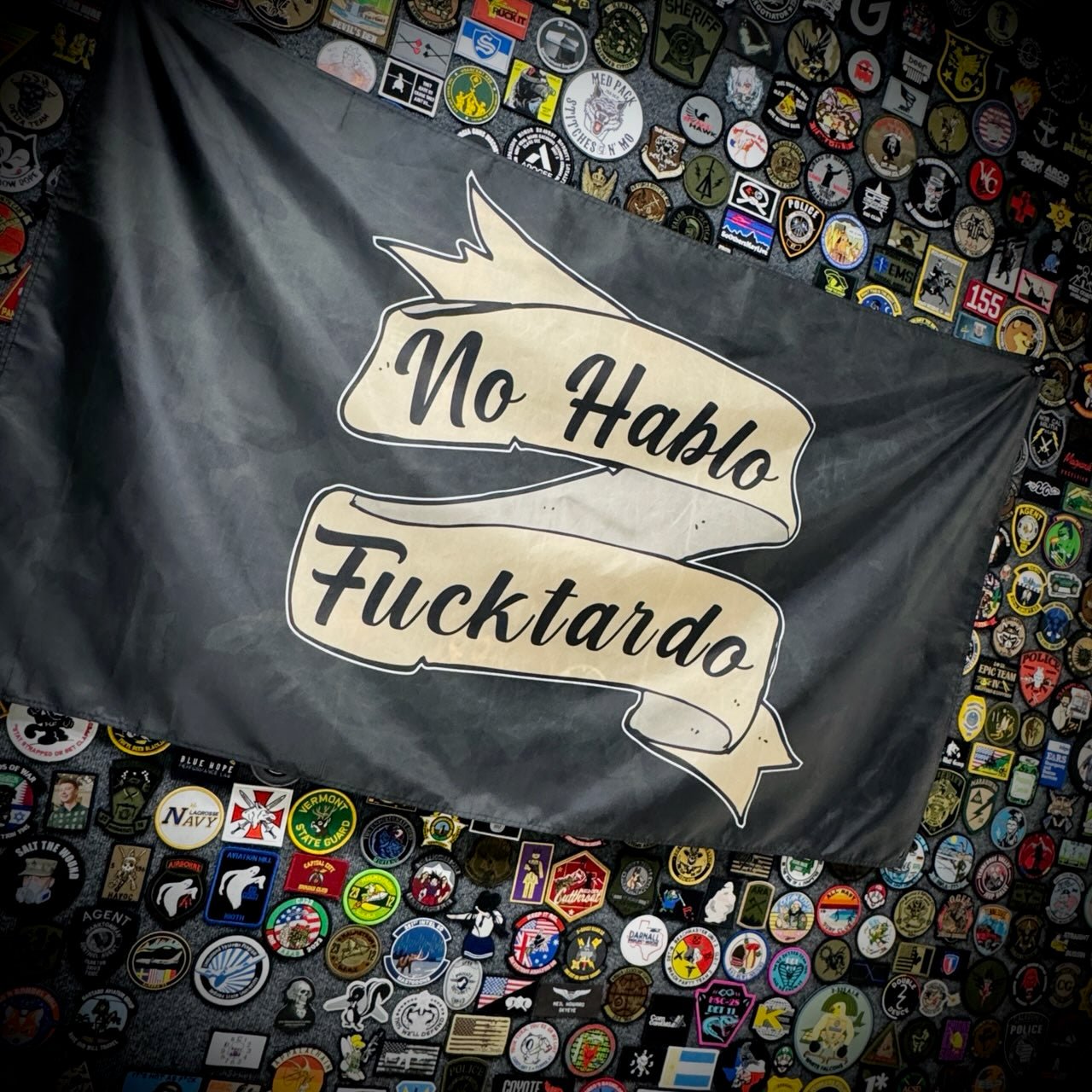 No Hablo Fucktardo - 3'x5' - Wall Banner