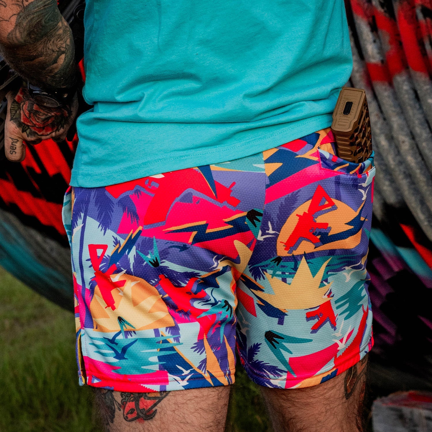 Men's Mesh Hoochie Daddy Shorts | 5" - Combat Iron Apparel Co.
