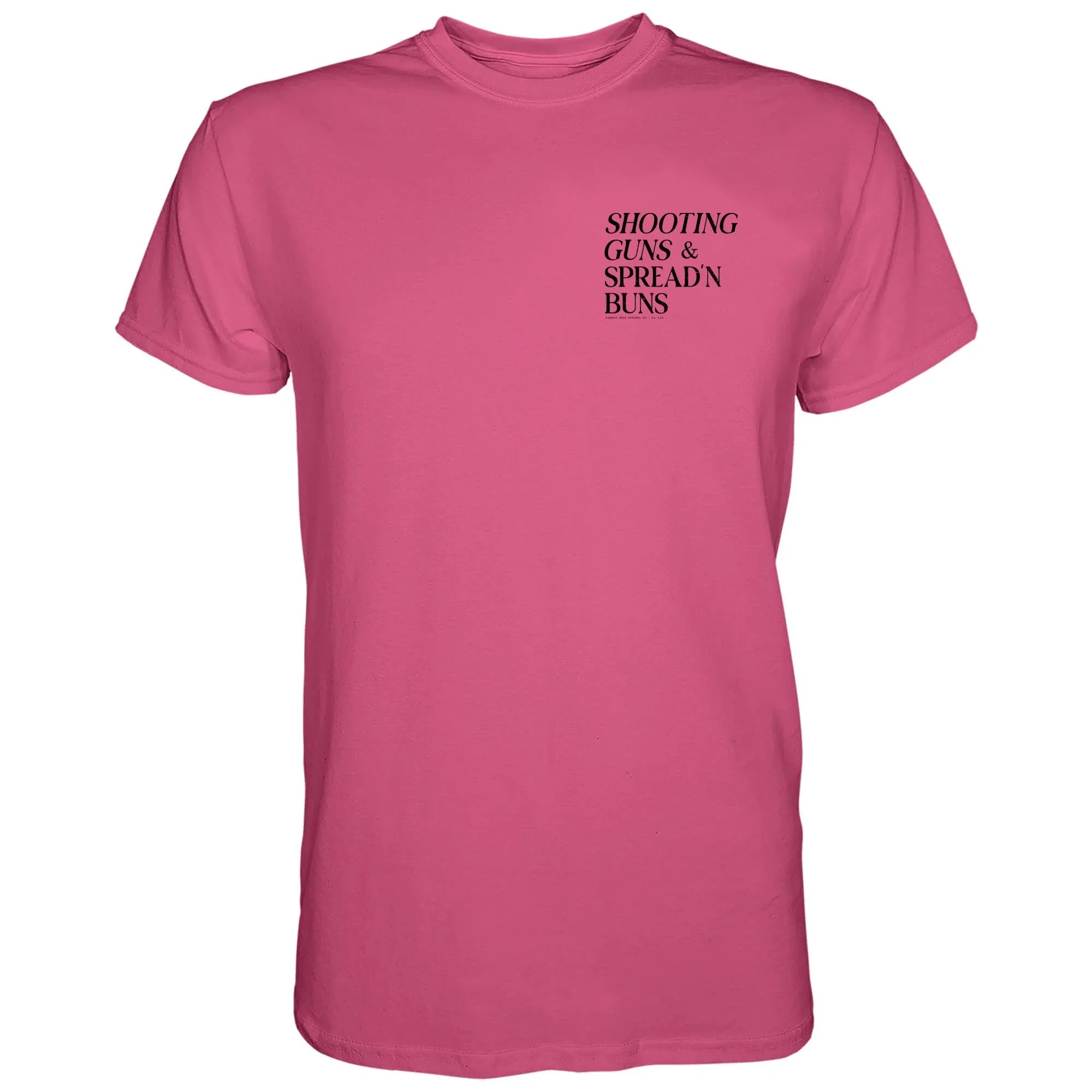 Shooting Guns & Spread'n Buns Men's T-Shirt - Combat Iron Apparel Co.