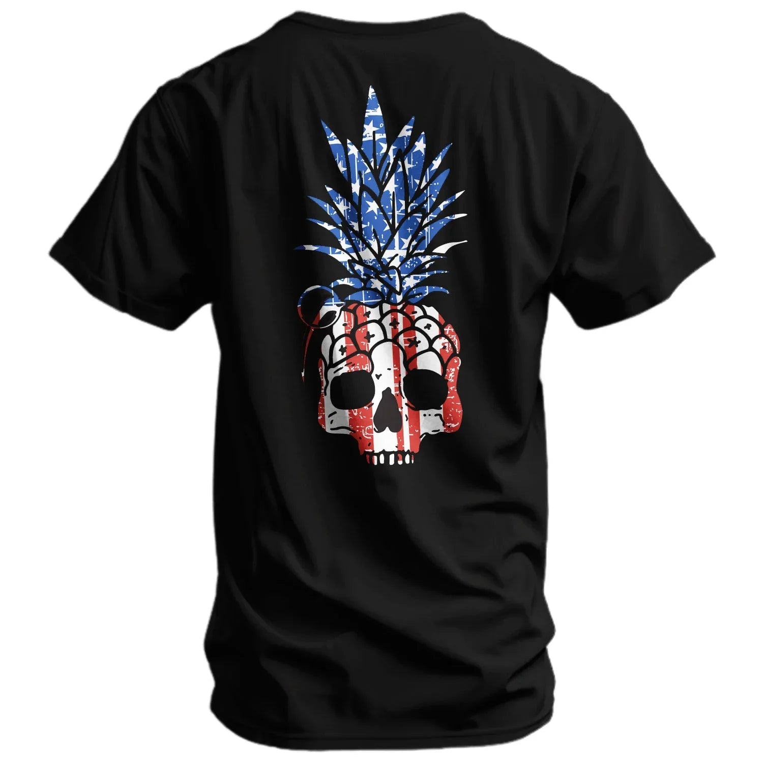 American Flag USA Pineapple Grenade Men's T-Shirt - Combat Iron Apparel Co.