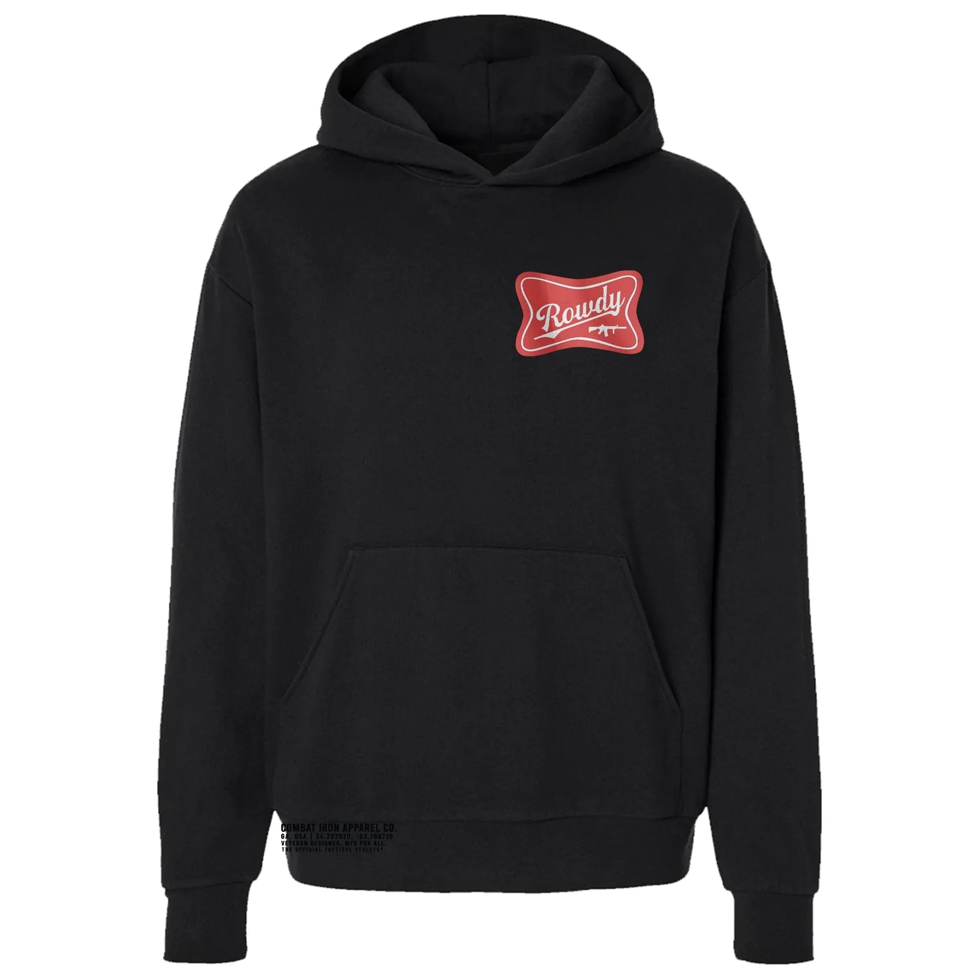 Rowdy Beer Logo Fleece Lined Hoodies - Combat Iron Apparel Co.