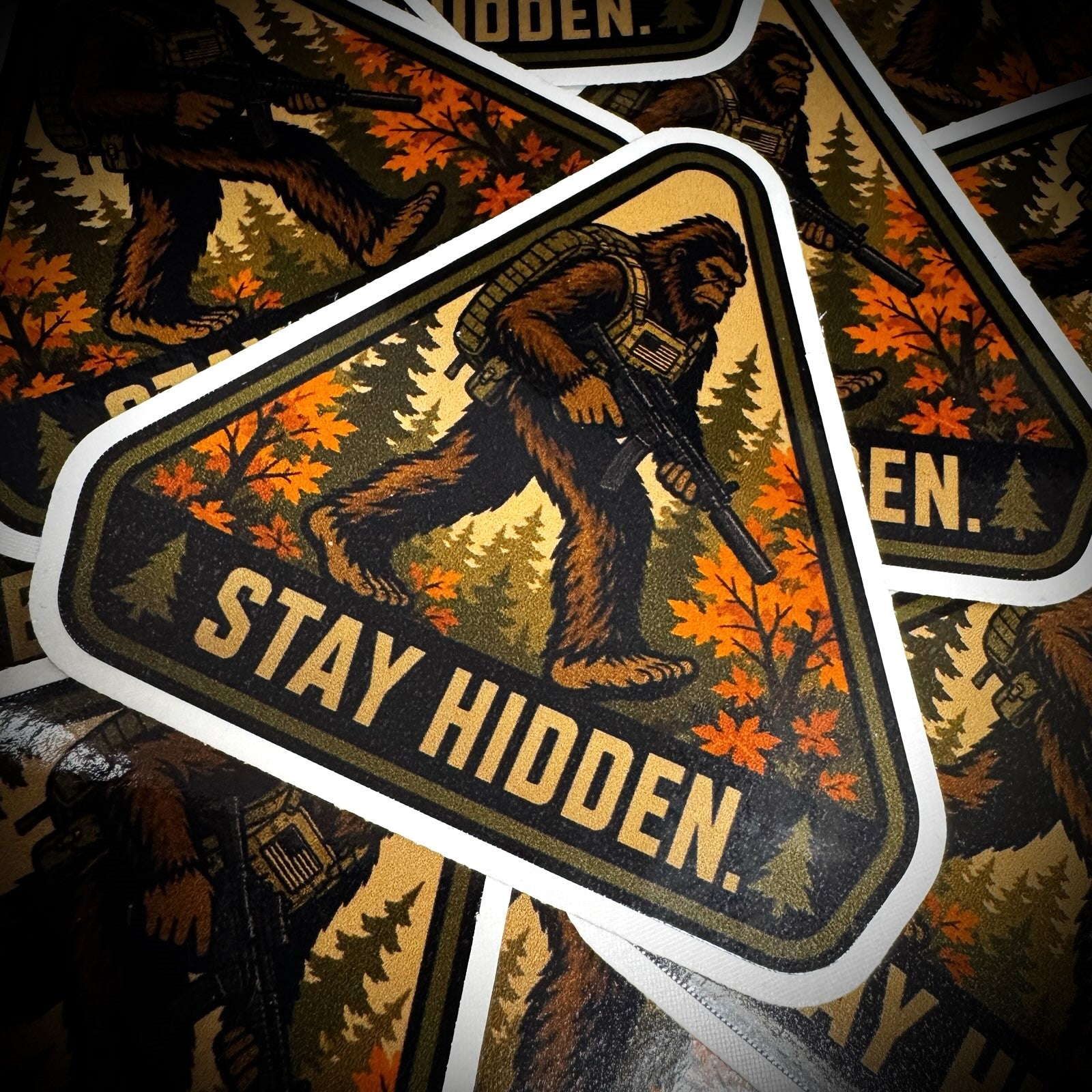 September 2026 POTM - Bigfoot - Stay Hidden - 3.5" - Sticker