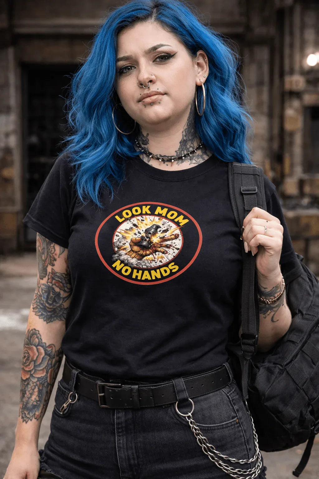 Look Mom No Hands - Unisex t-shirt