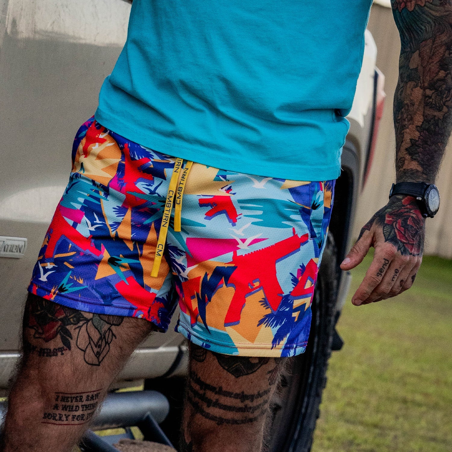 Men's Mesh Hoochie Daddy Shorts | 5" - Combat Iron Apparel Co.