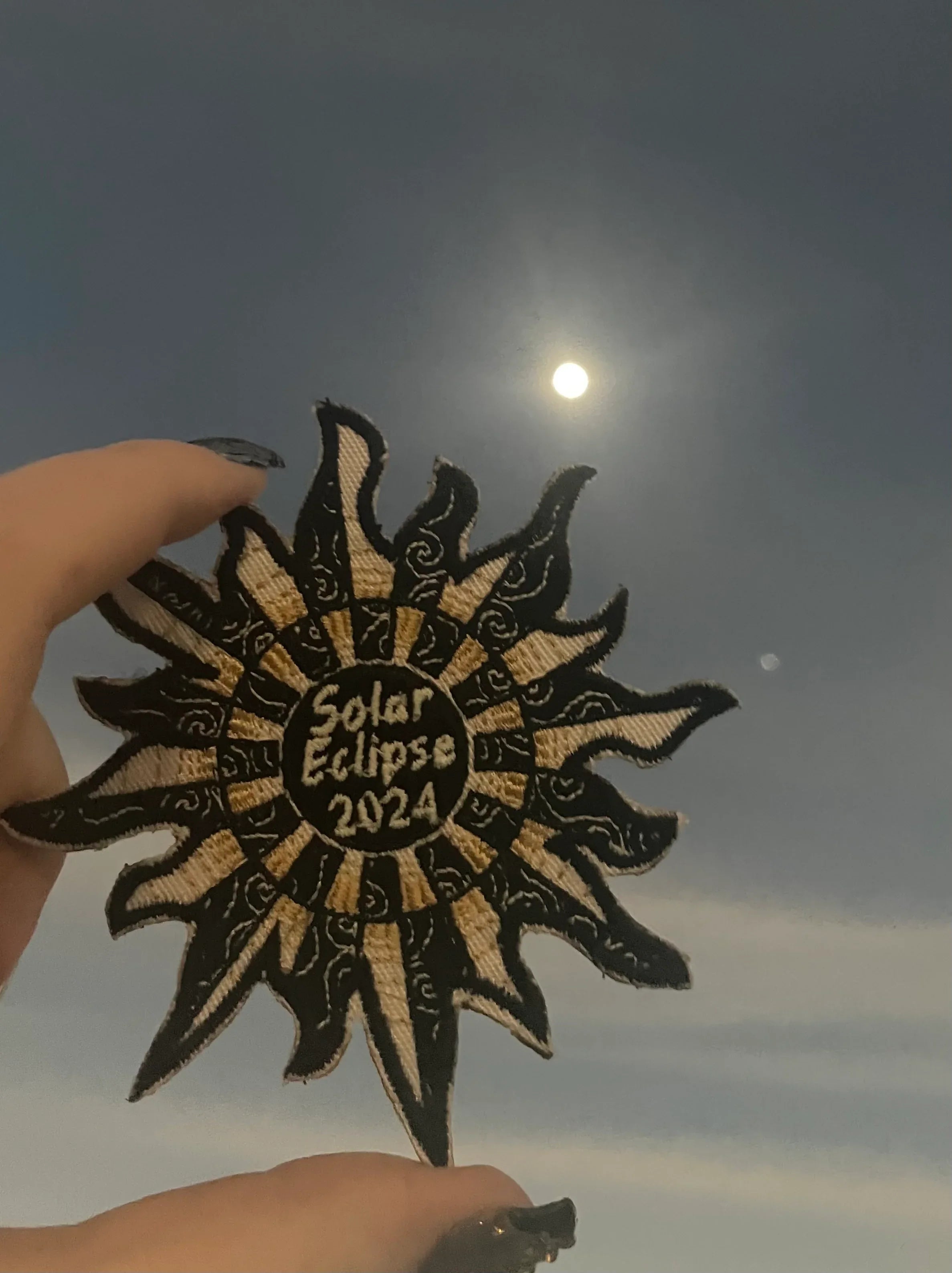 Solar Eclipse 2024 - 4" Embroidered Patch - Limited Time Only