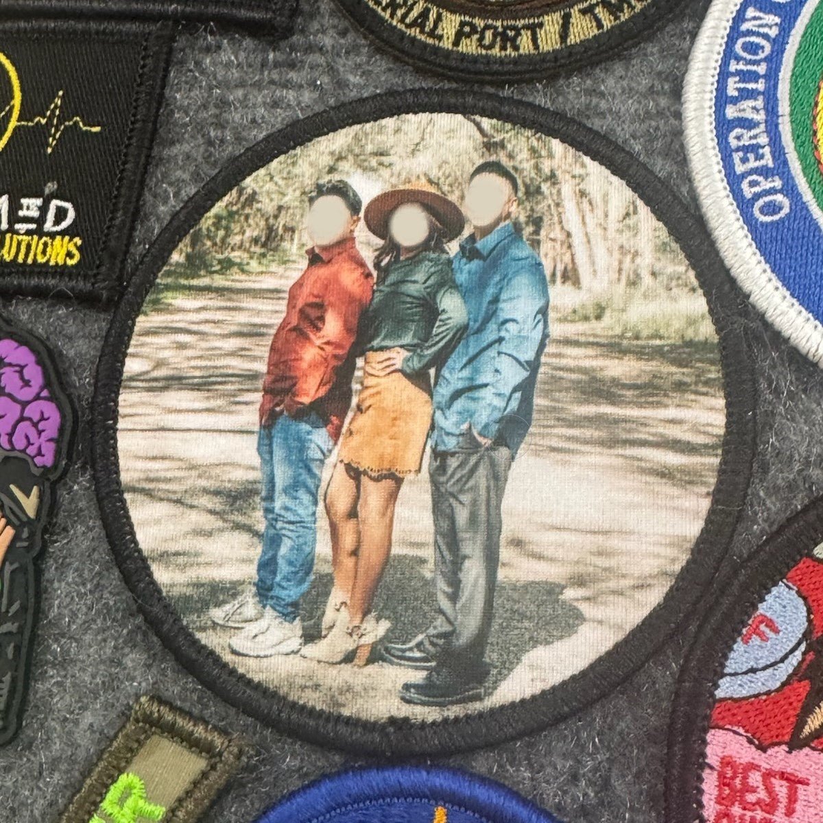 Design Your Own 3 Inch Round Custom Sublimation Patch - Personalized Image Creation