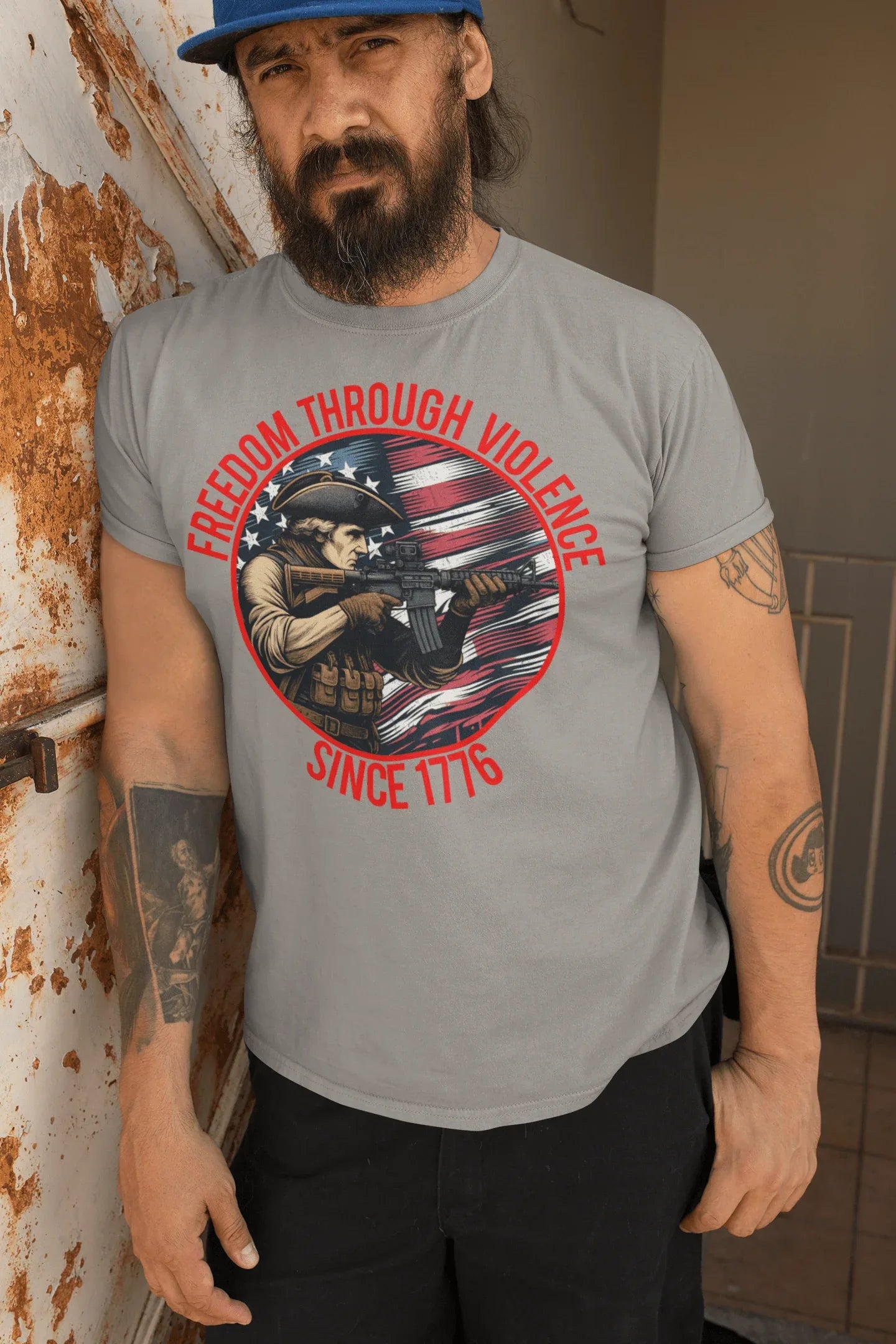 POTM July 2025 - Freedom Through Violence - Since 1776 - Unisex t-shirt