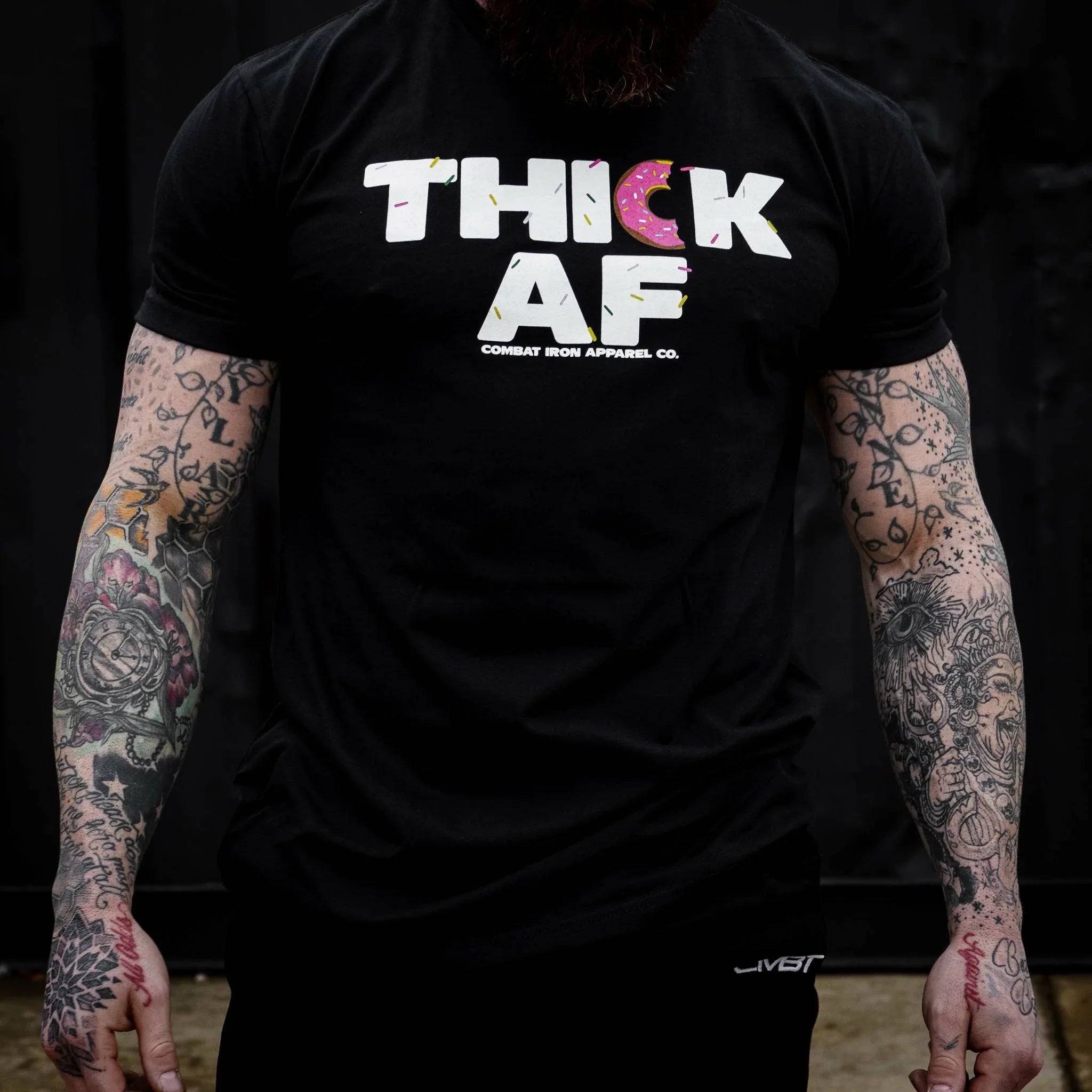Thick Af Donut Edition Men's T-Shirt - Combat Iron Apparel Co.