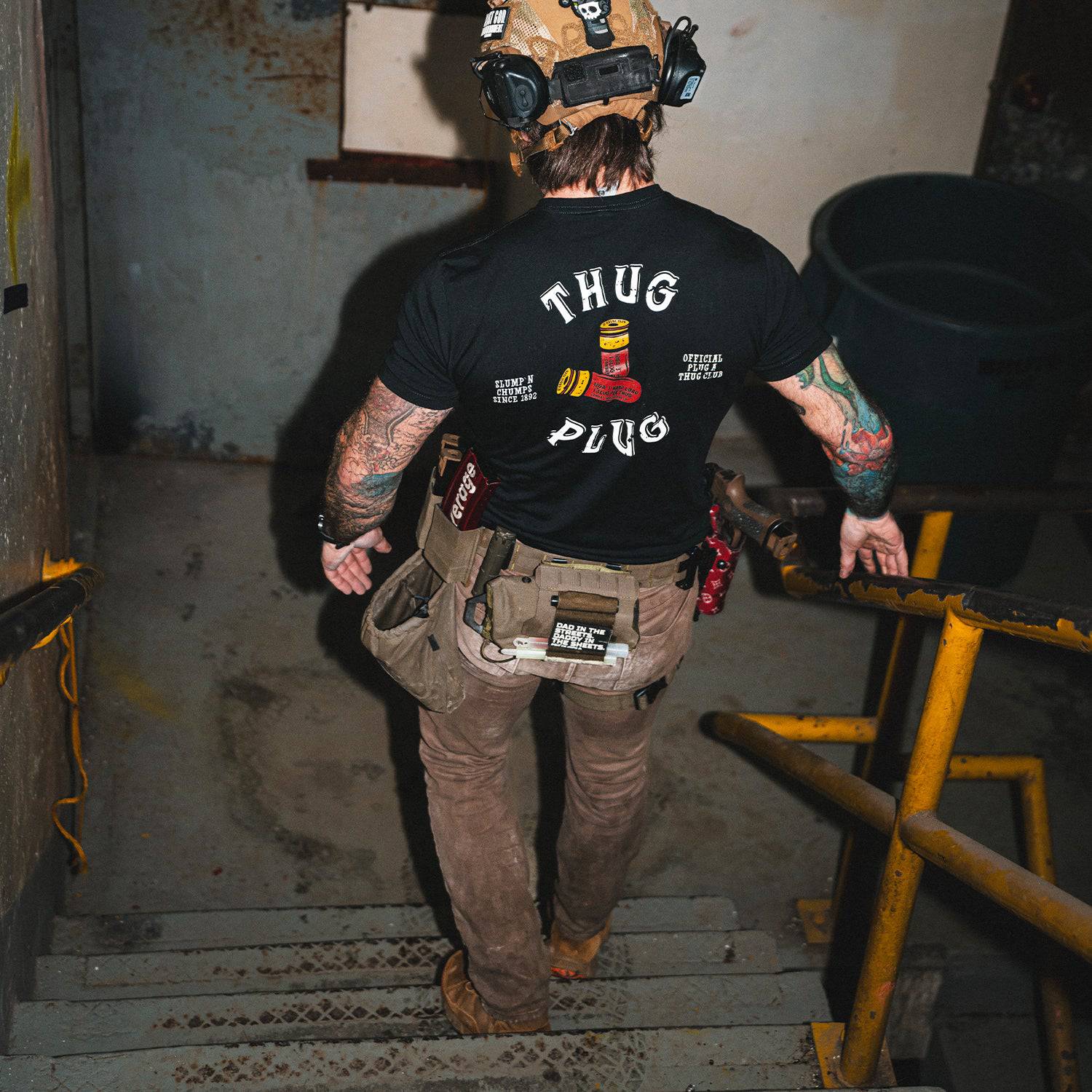 Thug Plug: Official Plug A Thug Men's T-Shirt - Combat Iron Apparel Co.