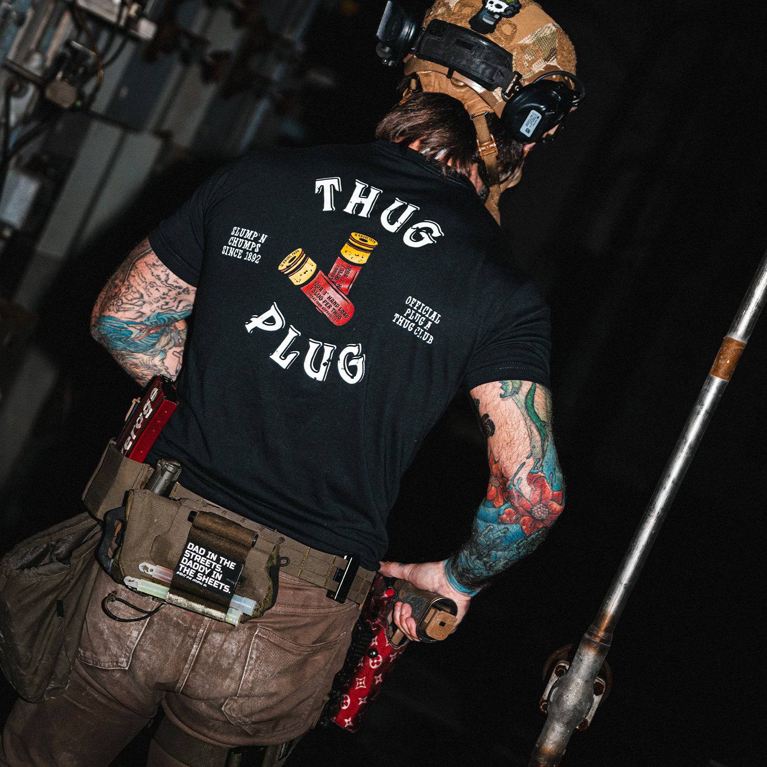 Thug Plug: Official Plug A Thug Men's T-Shirt - Combat Iron Apparel Co.