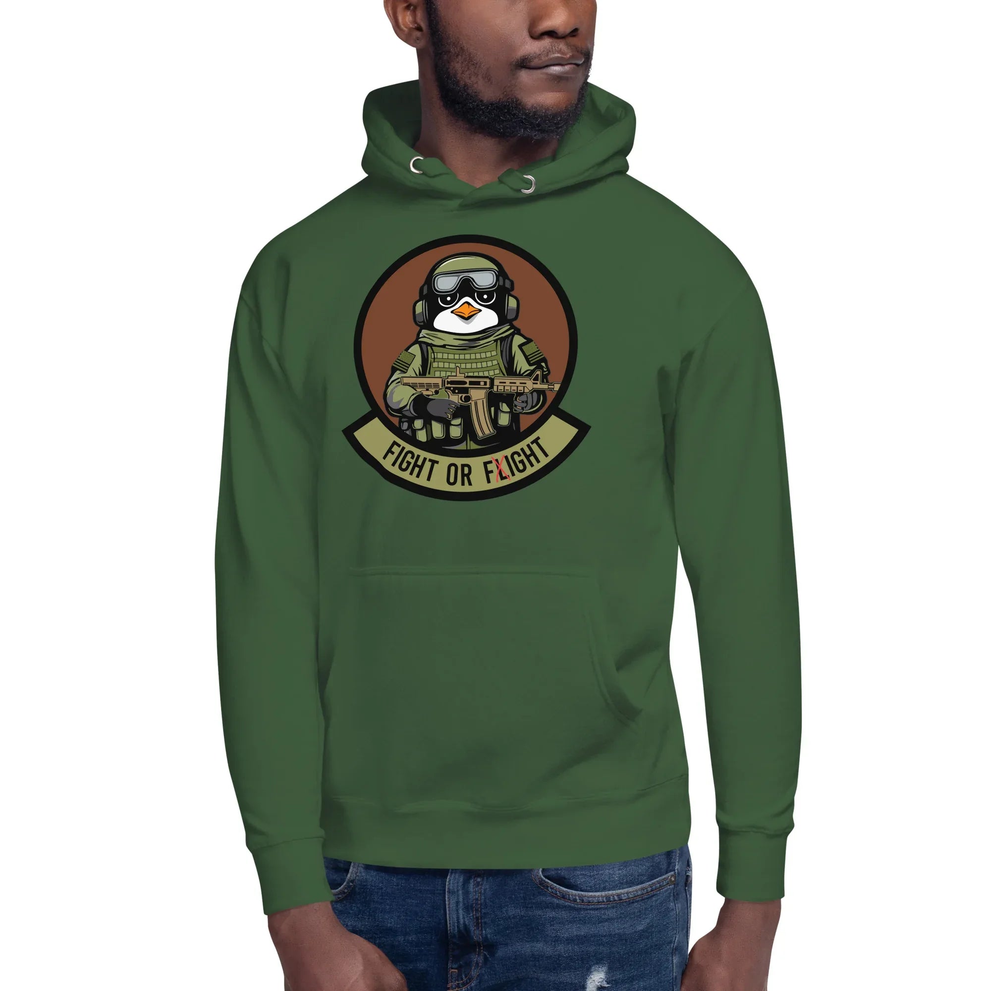 January 2024 POTM - Tactical Penguin Fight or Fight- Unisex Hoodie