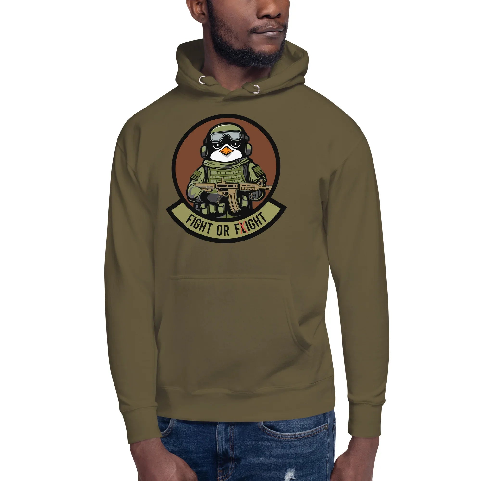 January 2024 POTM - Tactical Penguin Fight or Fight- Unisex Hoodie