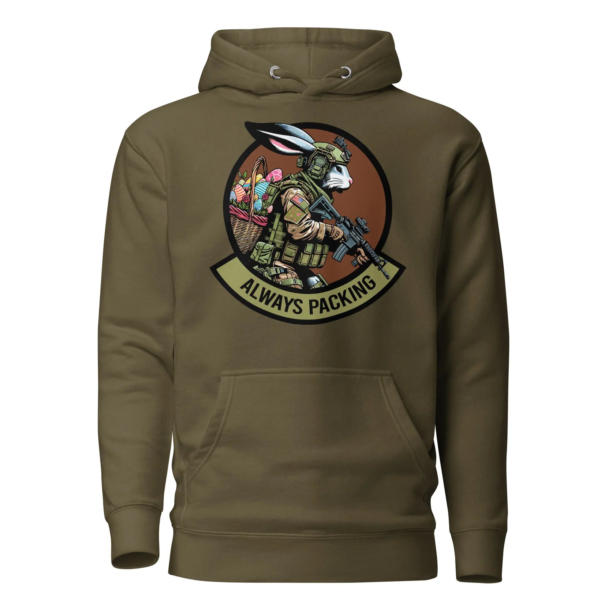 Tactical Easter Bunny Always Packing - April 2024 POTM - Unisex Hoodie Bad Bunny Collection