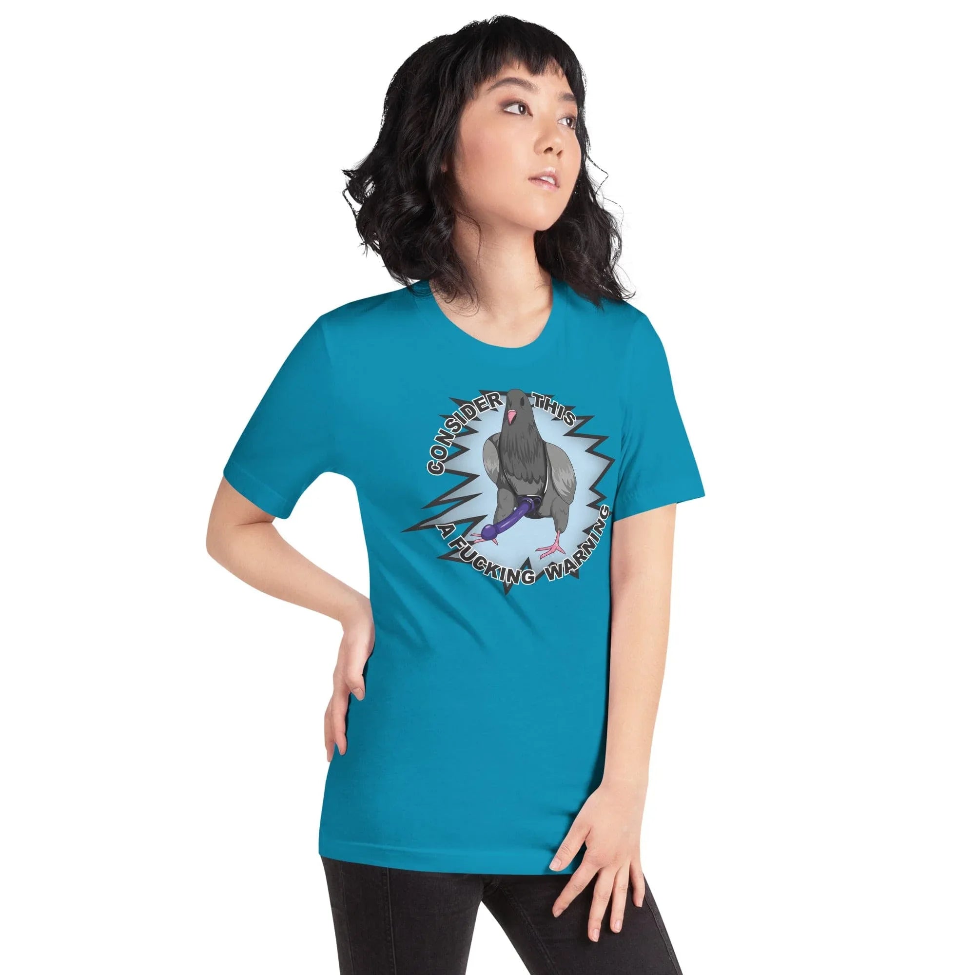 Tactical Gear Junkie Consider this a warning pigeon Unisex t-shirt