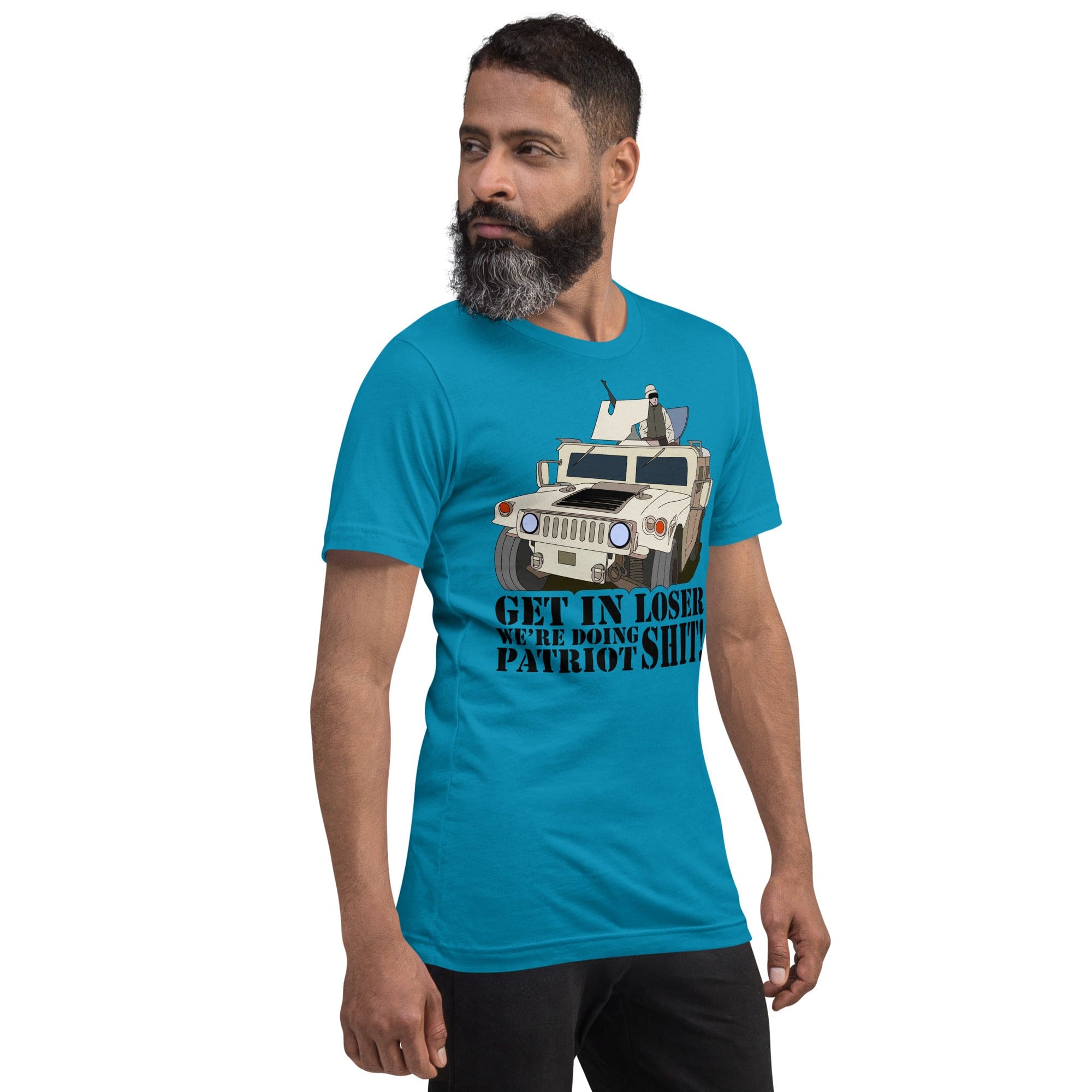 Tactical Gear Junkie Get in loser we're doing patriot shit Unisex t-shirt