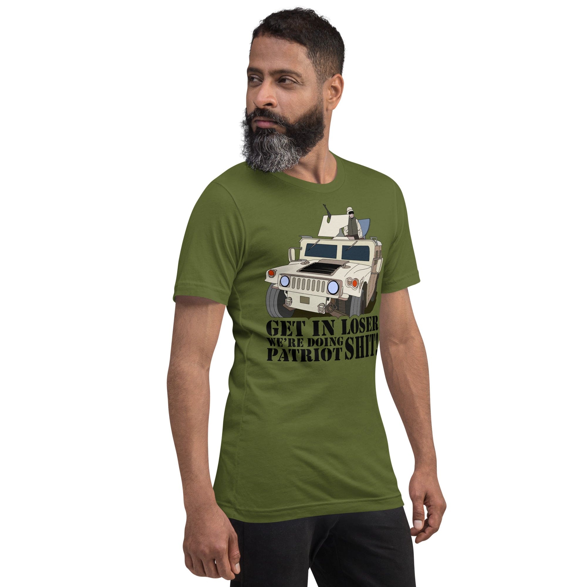 Tactical Gear Junkie Get in loser we're doing patriot shit Unisex t-shirt