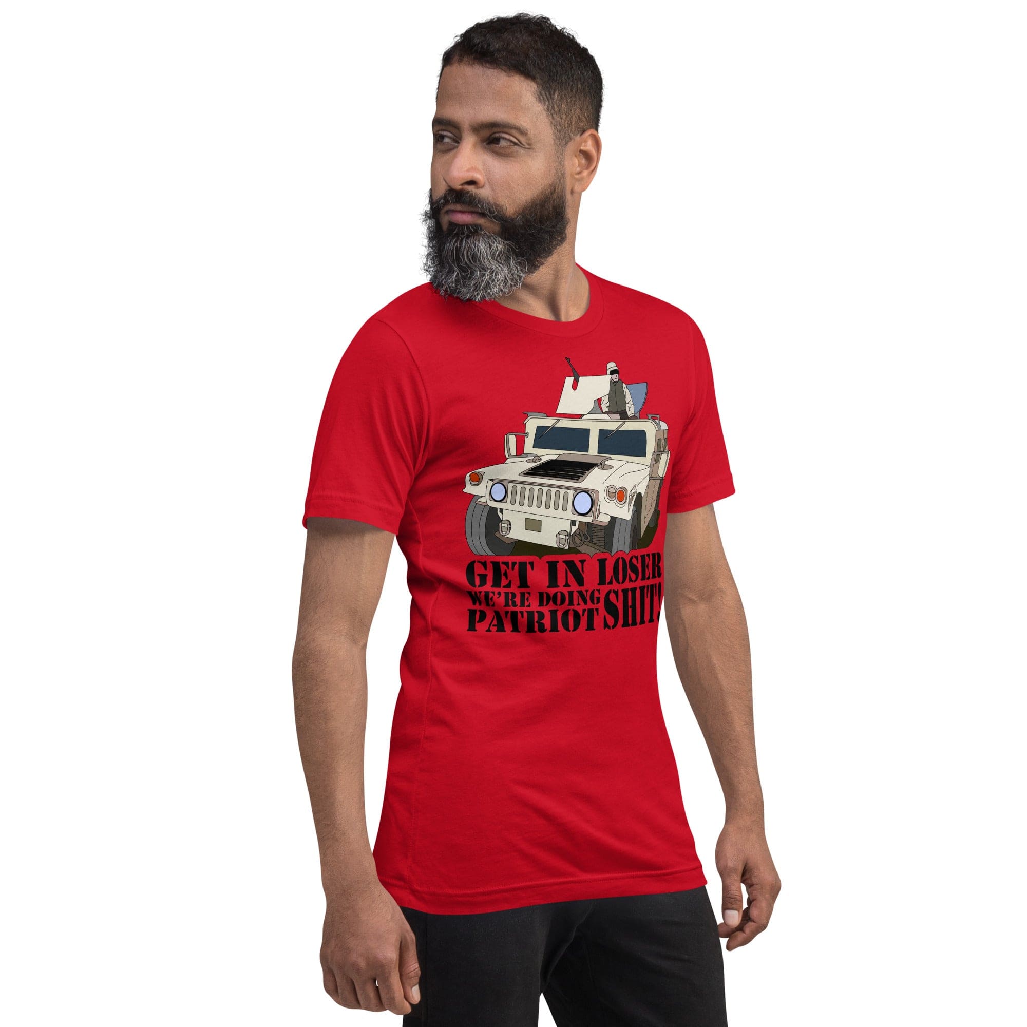 Tactical Gear Junkie Get in loser we're doing patriot shit Unisex t-shirt