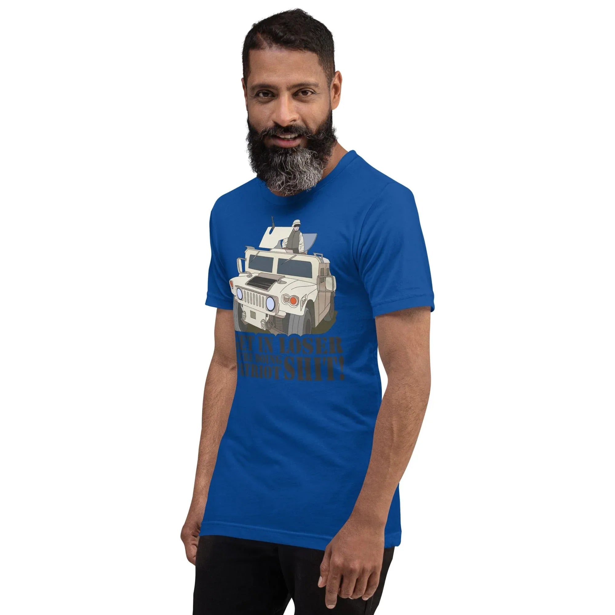 Tactical Gear Junkie Get in loser we're doing patriot shit Unisex t-shirt