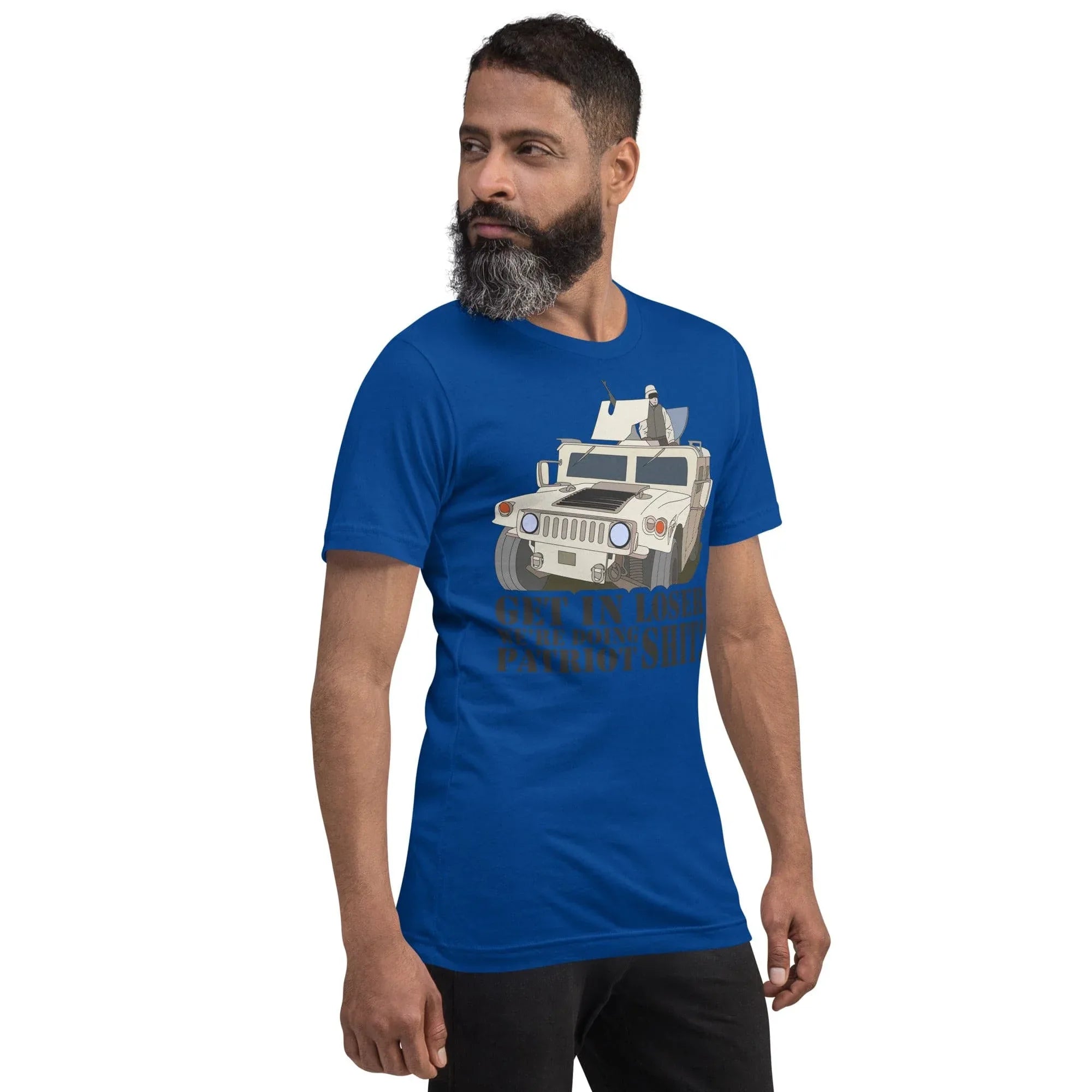 Tactical Gear Junkie Get in loser we're doing patriot shit Unisex t-shirt