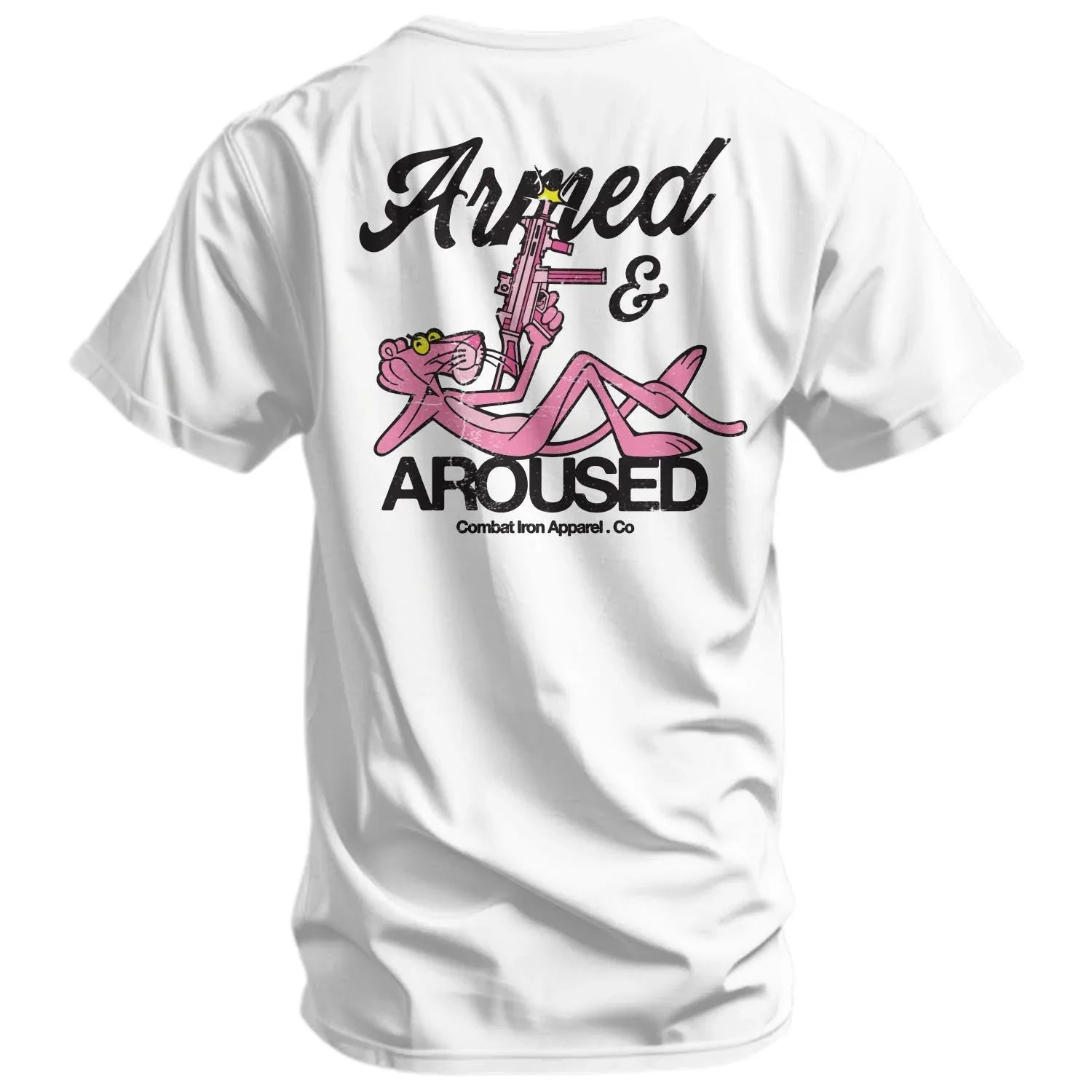 Armed and Aroused Men's T-Shirt - Combat Iron Apparel Co.